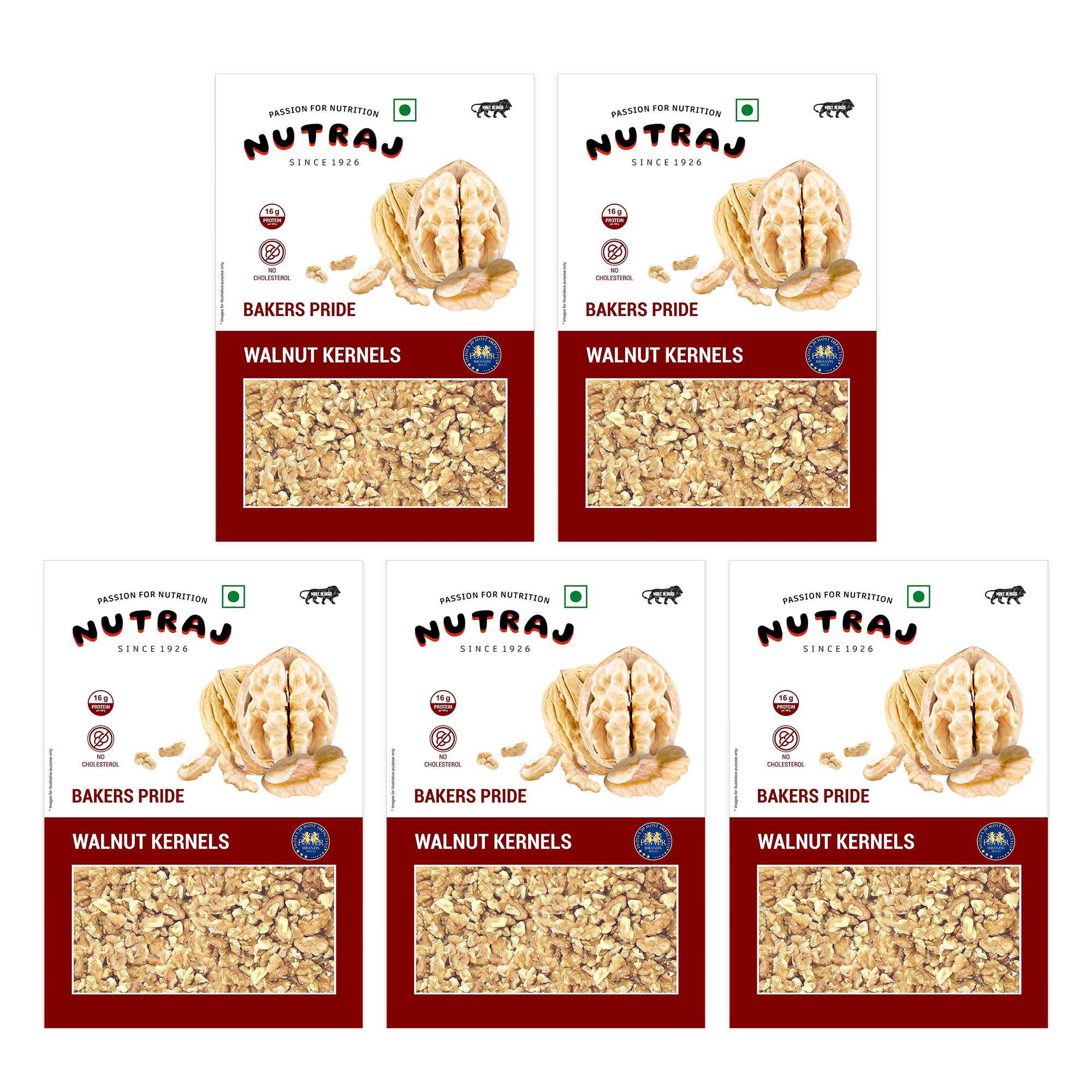 Nutraj Bakers Pride Walnut Kernels 250g | Broken Walnut (6-8 pieces ) - Image 182