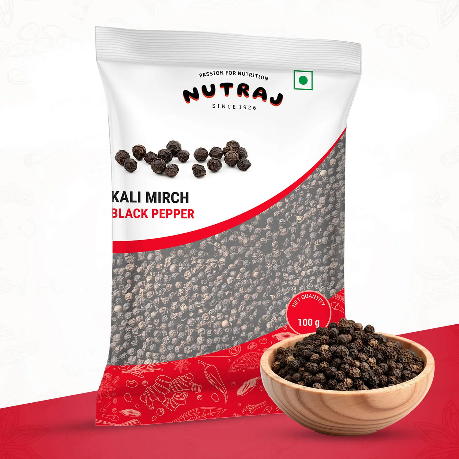 Nutraj Black Pepper (Kali Mirch) 100 gm - Image 2
