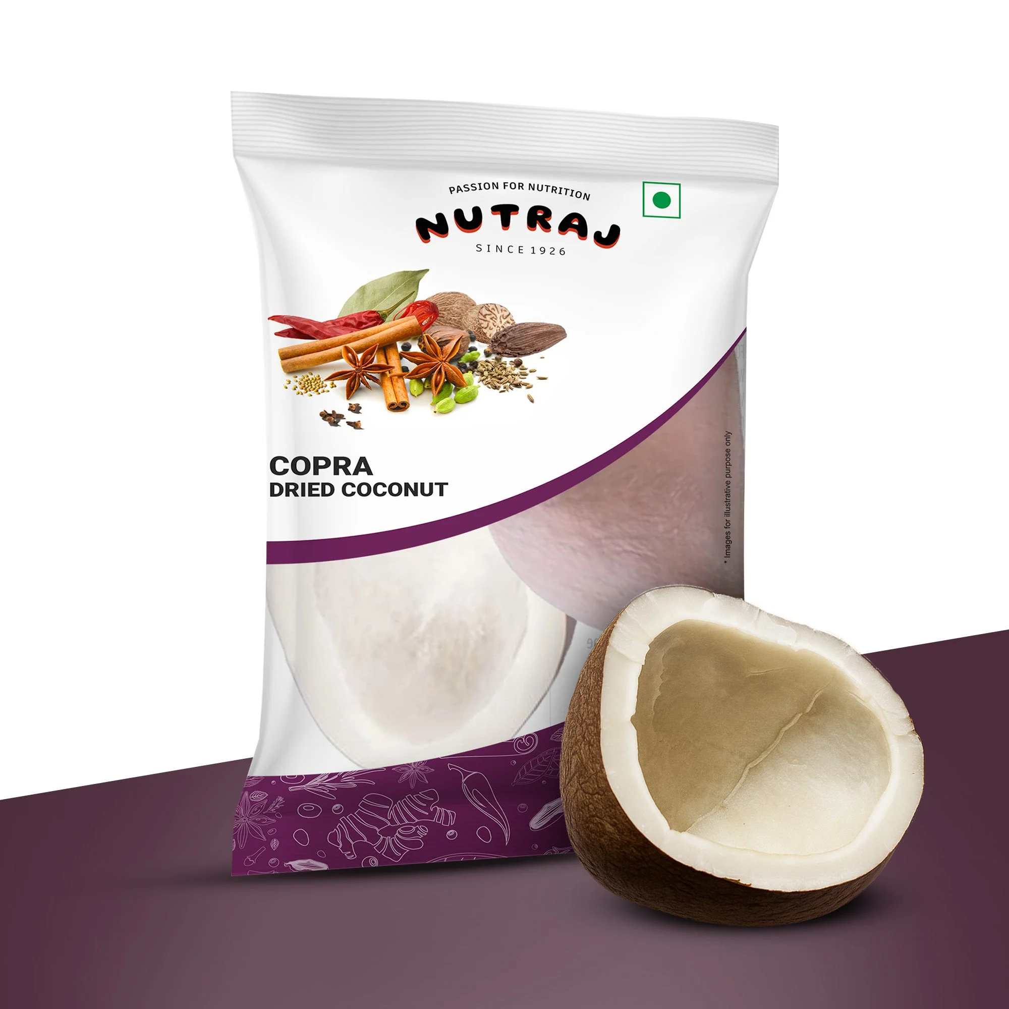 Nutraj Copra Dried Coconut Whole 200g - Image 2