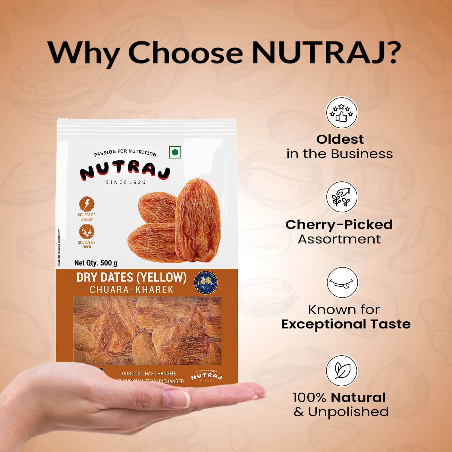 Nutraj Dry Dates Chuara 500gm - Image 5