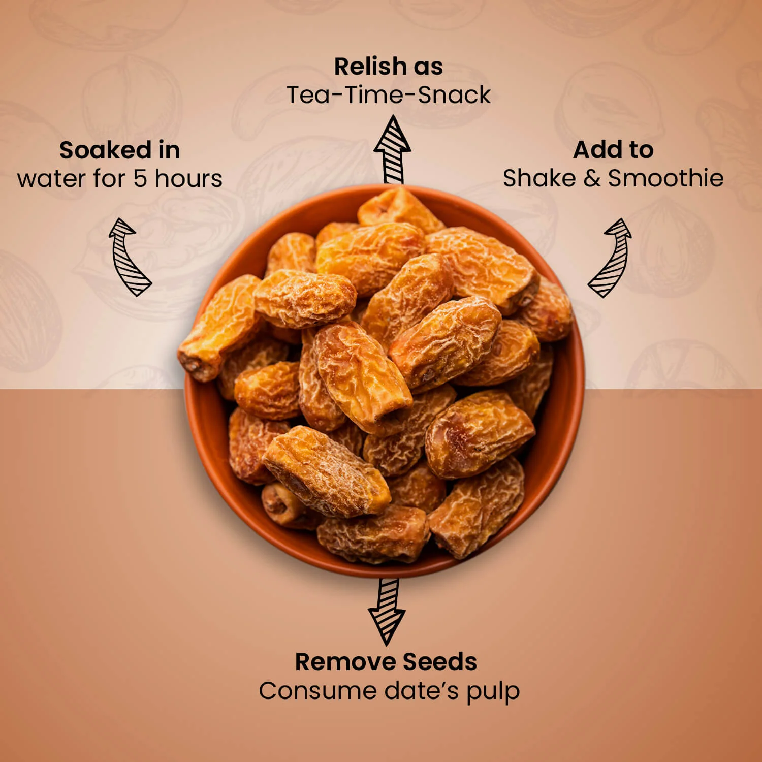 Nutraj Dry Dates Chuara 500gm - Image 8