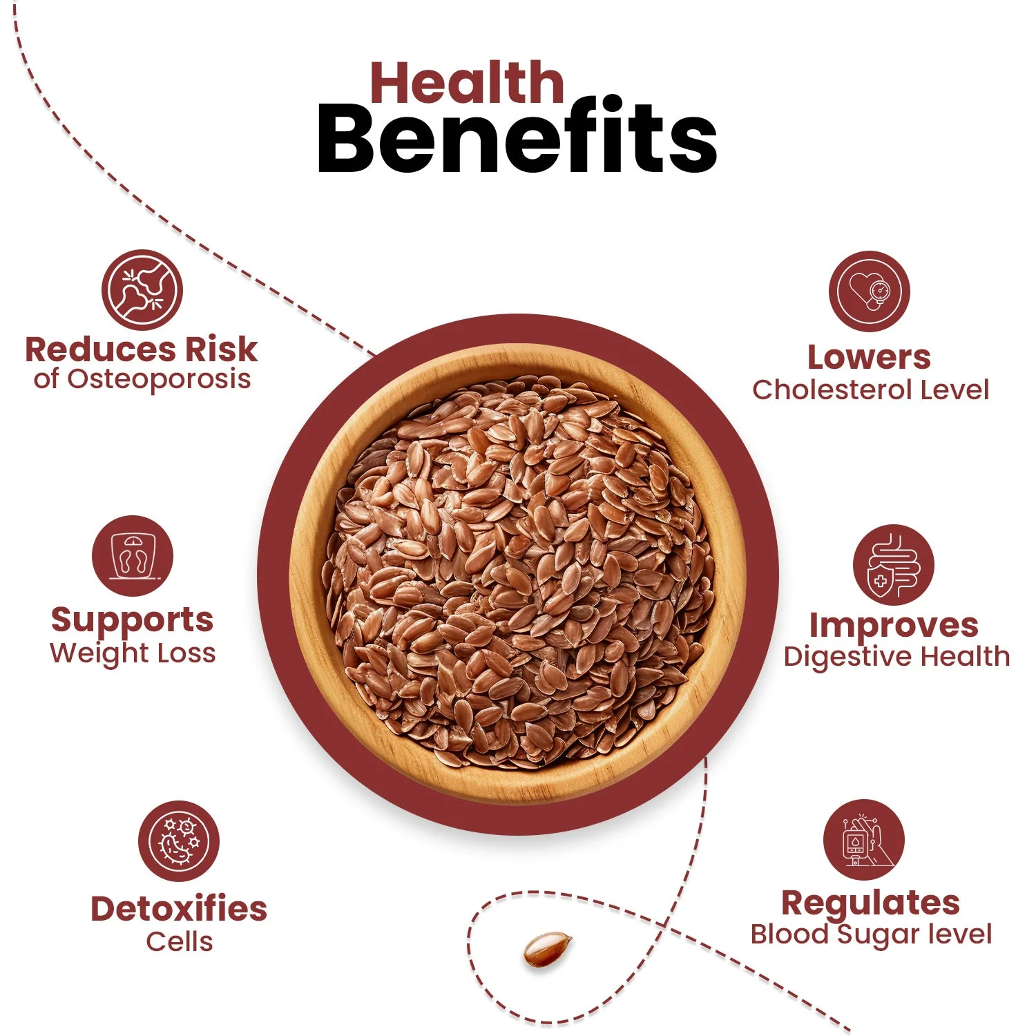 Nutraj Flax Seeds (Alsi Seeds) 200gm - Image 5