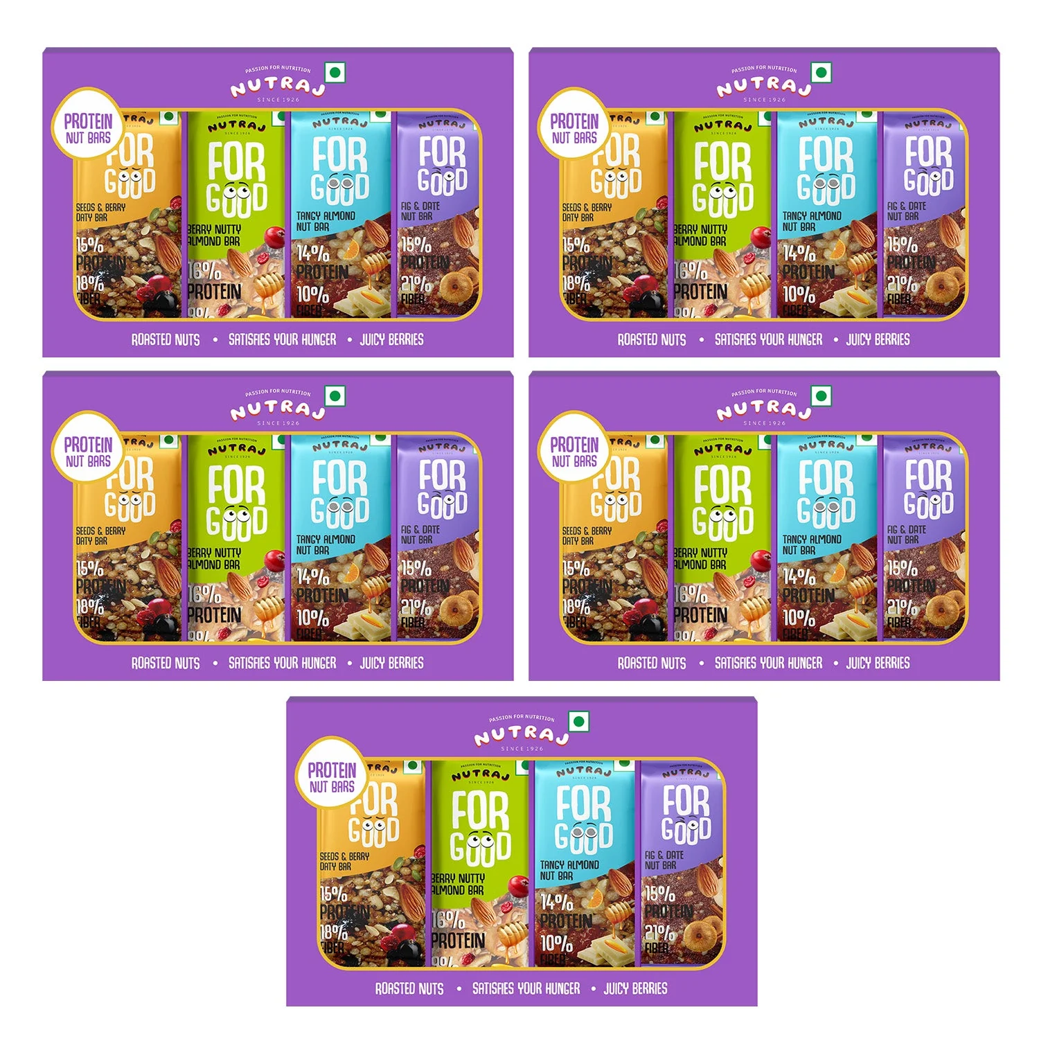 Nutraj For Good Daily Nutrition Protein Energy Nut Bar 100g (25g x 4 Bars) - Image 12
