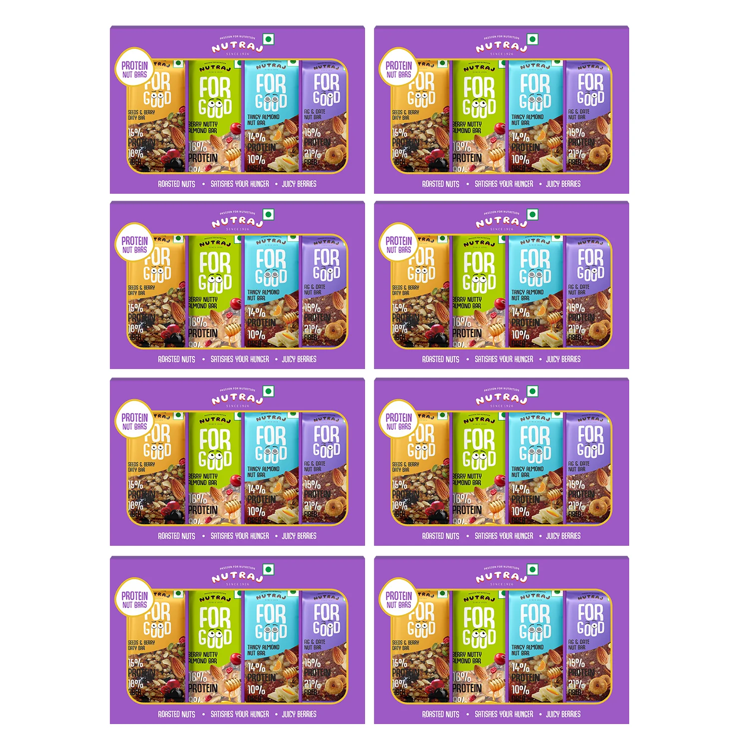 Nutraj For Good Daily Nutrition Protein Energy Nut Bar 100g (25g x 4 Bars) - Image 14