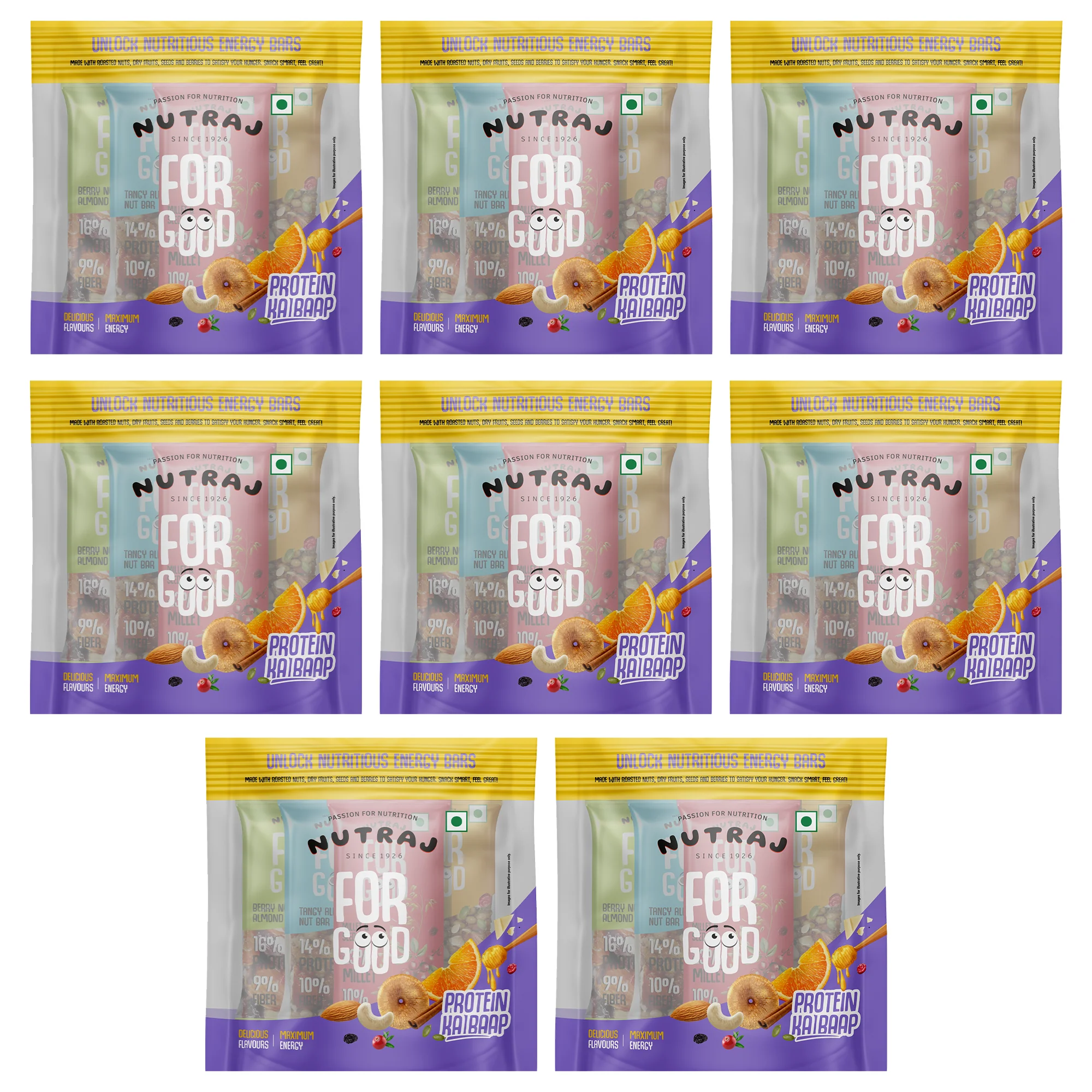 Nutraj For Good Daily Nutrition Protein Energy Nut Bar 100g (25g x 4 Bars) - Image 34