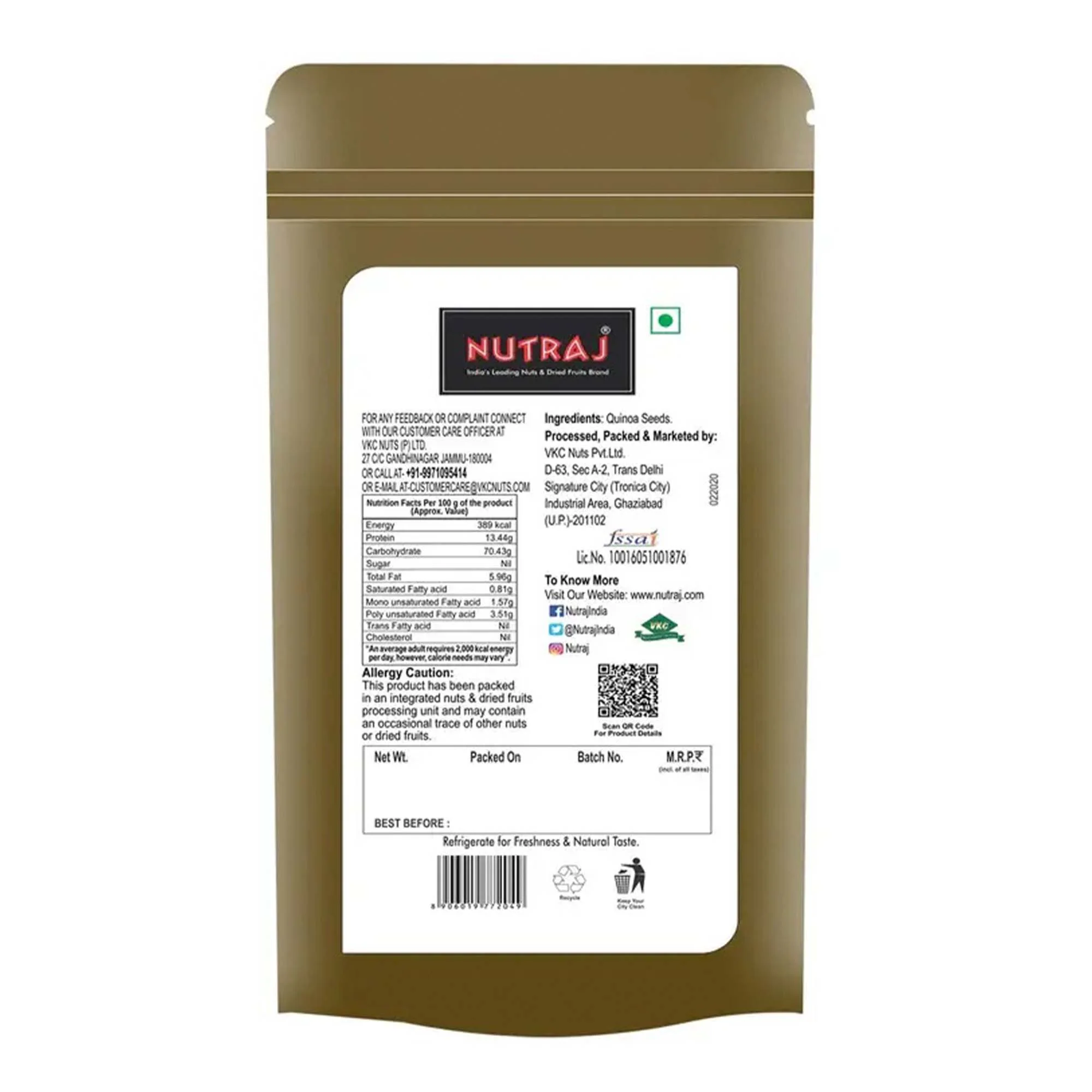 Nutraj Premium Quinoa Seeds 200g - Image 7
