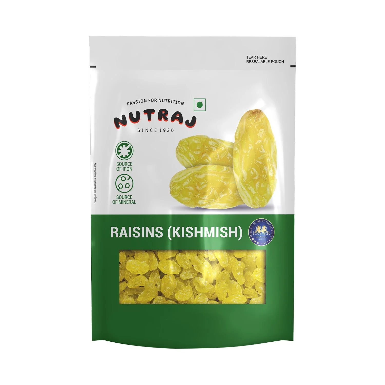 Nutraj Round Raisins 200gm (kishmish/kismis) - Image 2