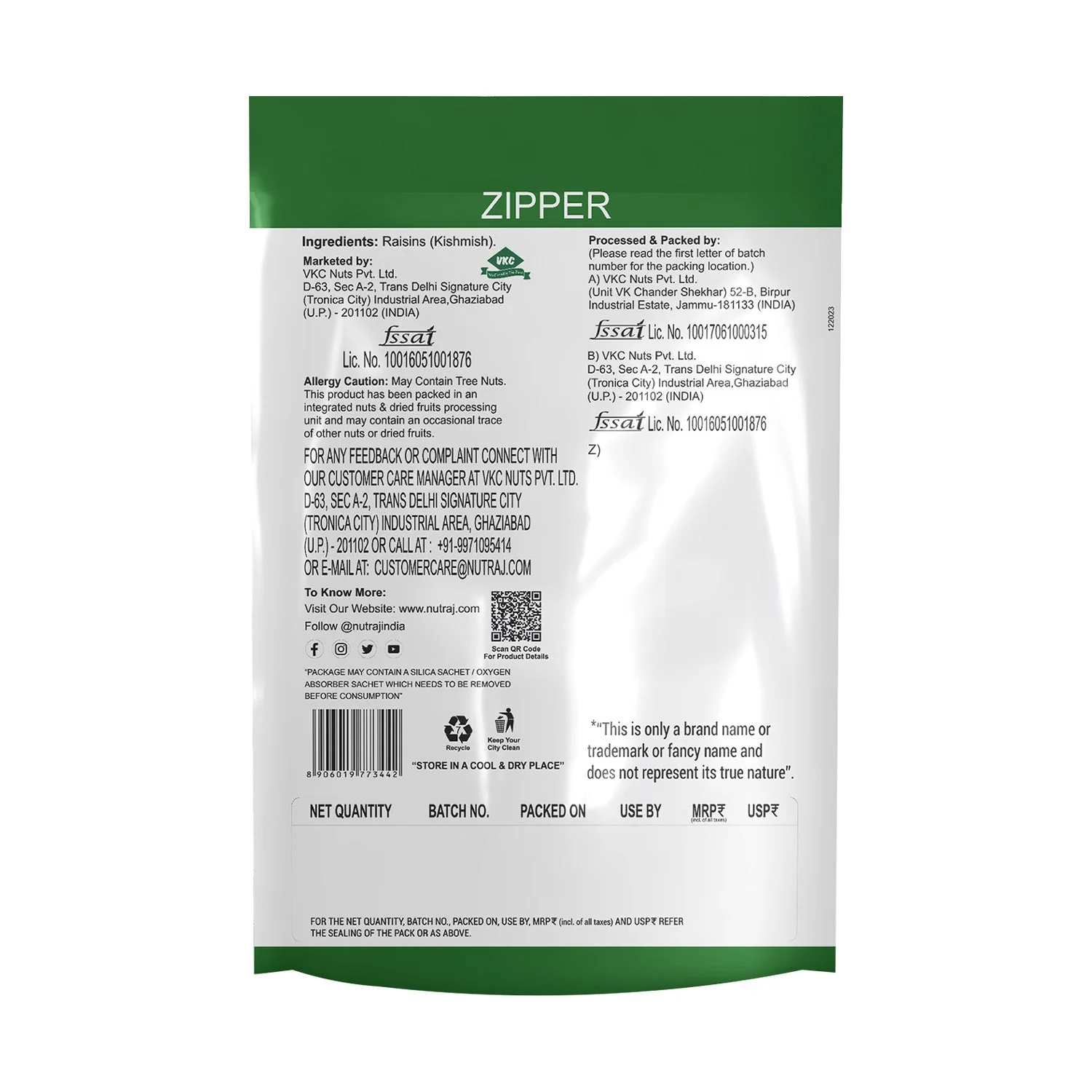 Nutraj Round Raisins 200gm (kishmish/kismis) - Image 3