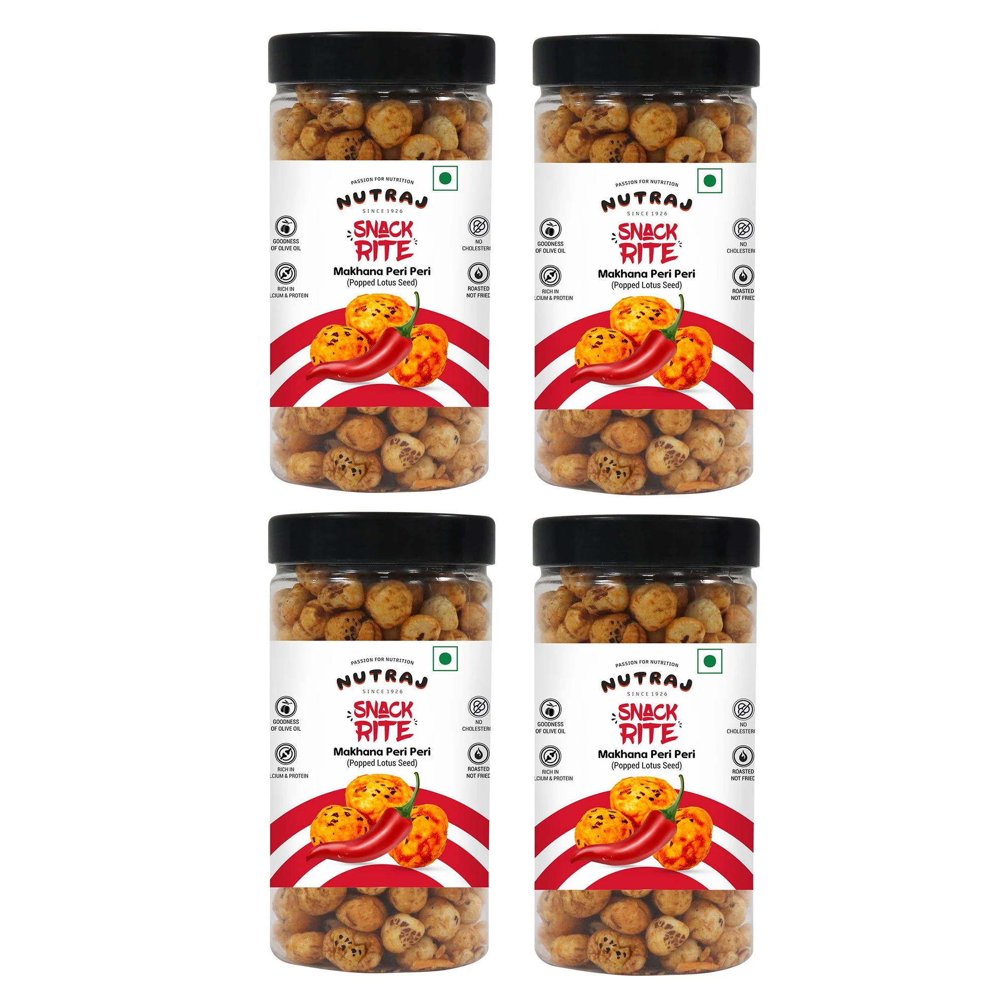 Nutraj Snackrite Makhana Peri Peri 70g - Image 38