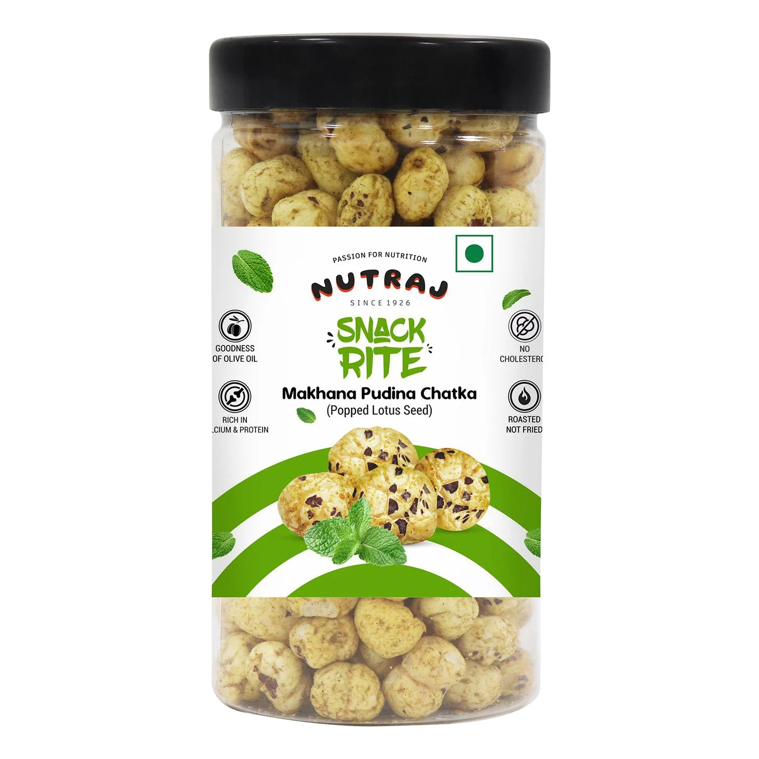 Nutraj Snackrite Roasted Makhana Pudina Chatka 70g - Image 2