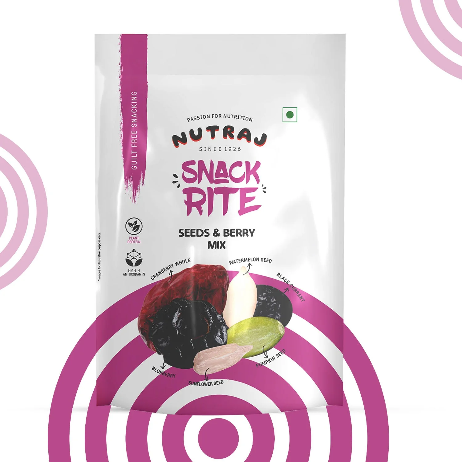Nutraj Snackrite Seeds & Berry Mix 150gm - Image 2