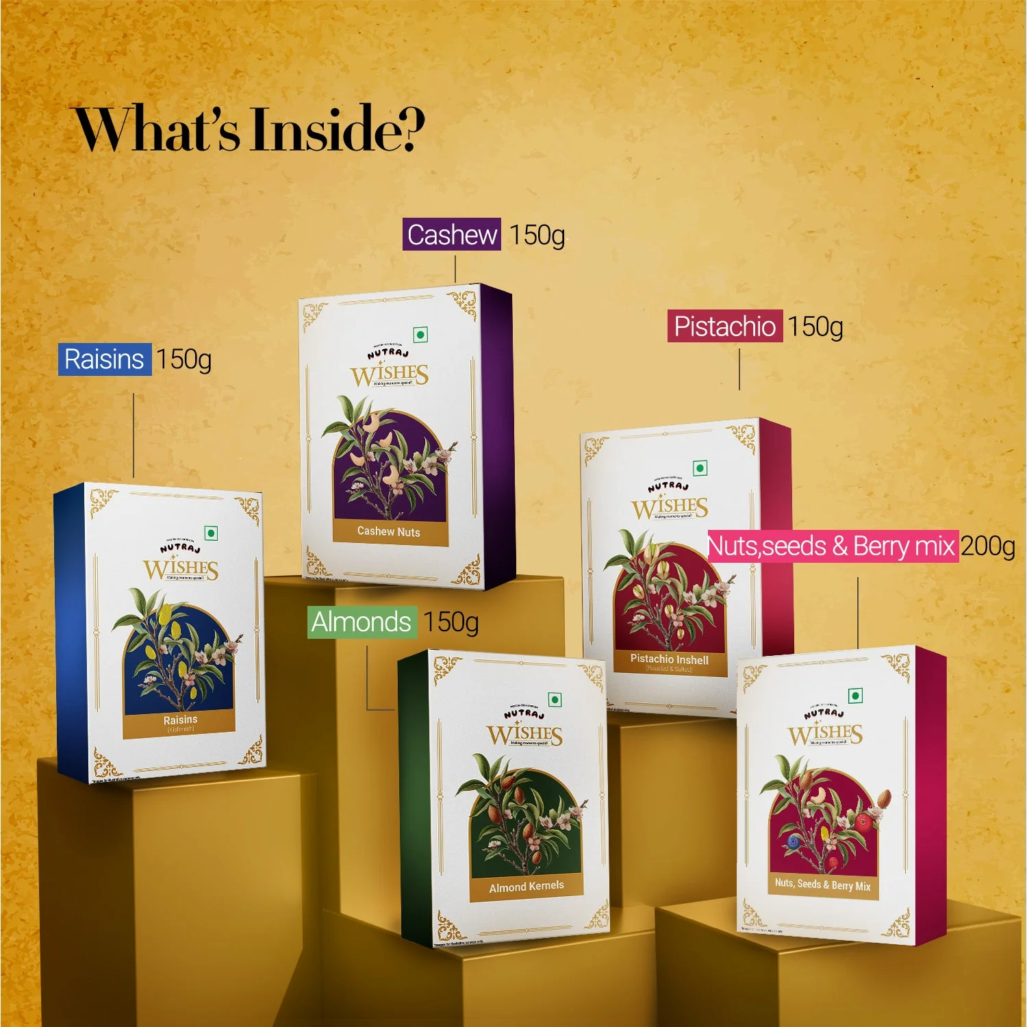 Nutraj Wishes Healthy Bloom 800g Diwali Gift Hamper | GB-80 - Image 2