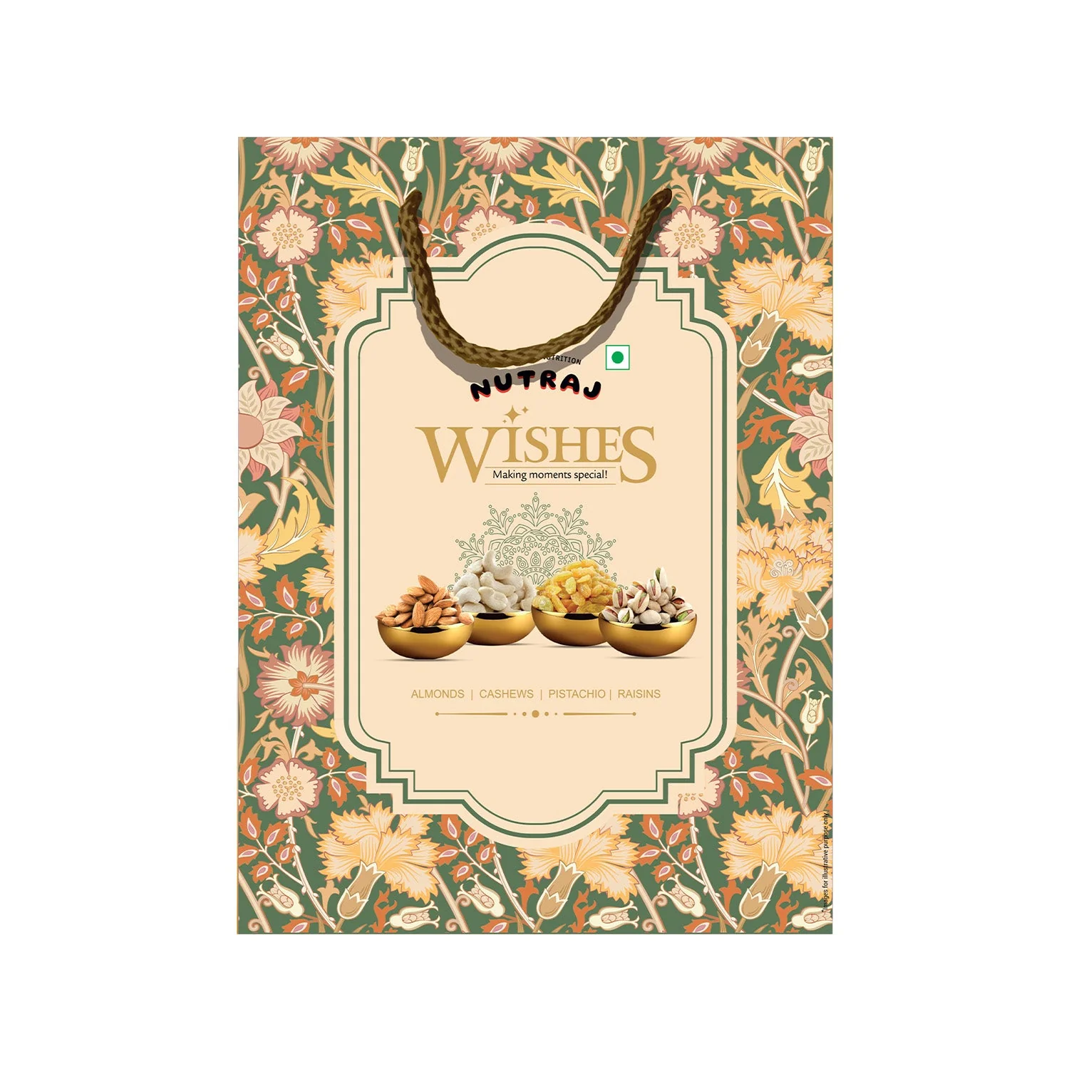 Nutraj Wishes Royal Blossom 600g Diwali Gift Hamper | GB-59 - Image 4