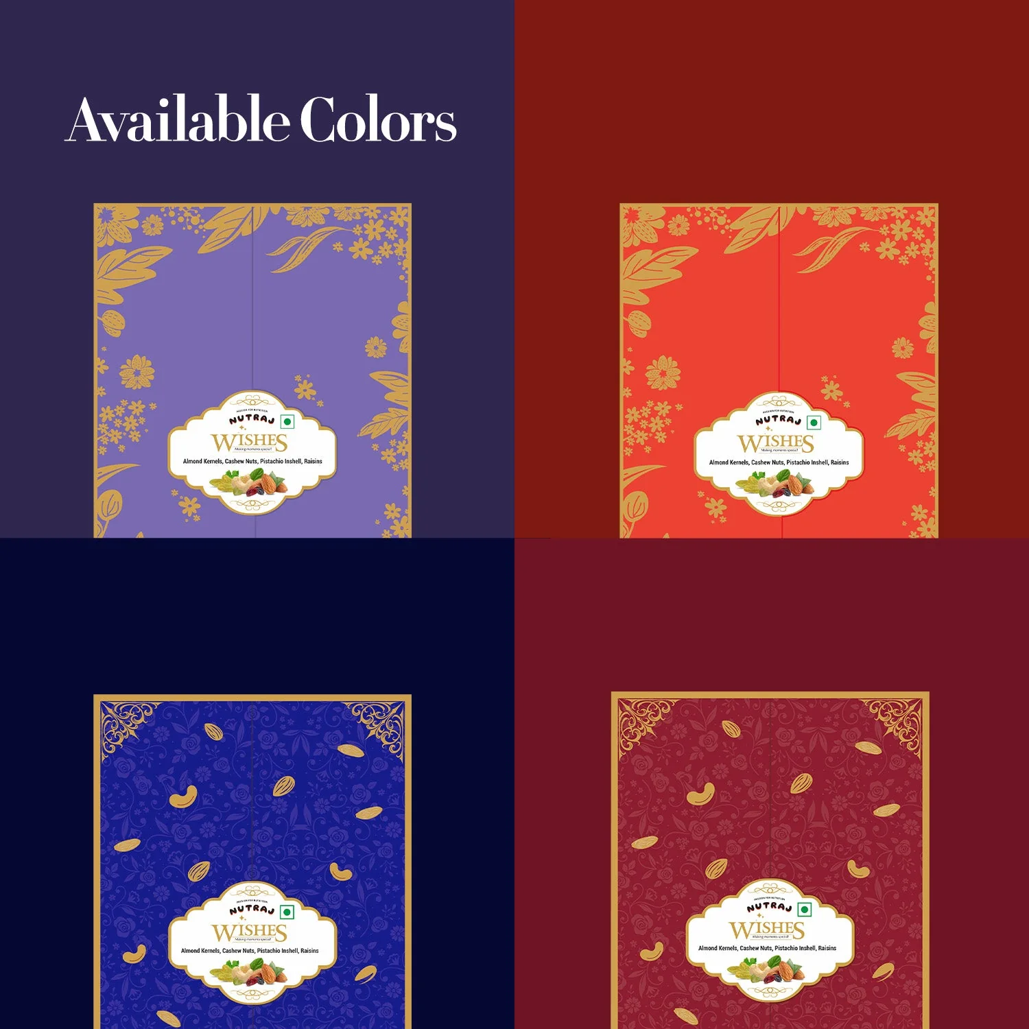 Nutraj Wishes Royal Majesty 800g Diwali Gift Box | GB-81 - Image 6