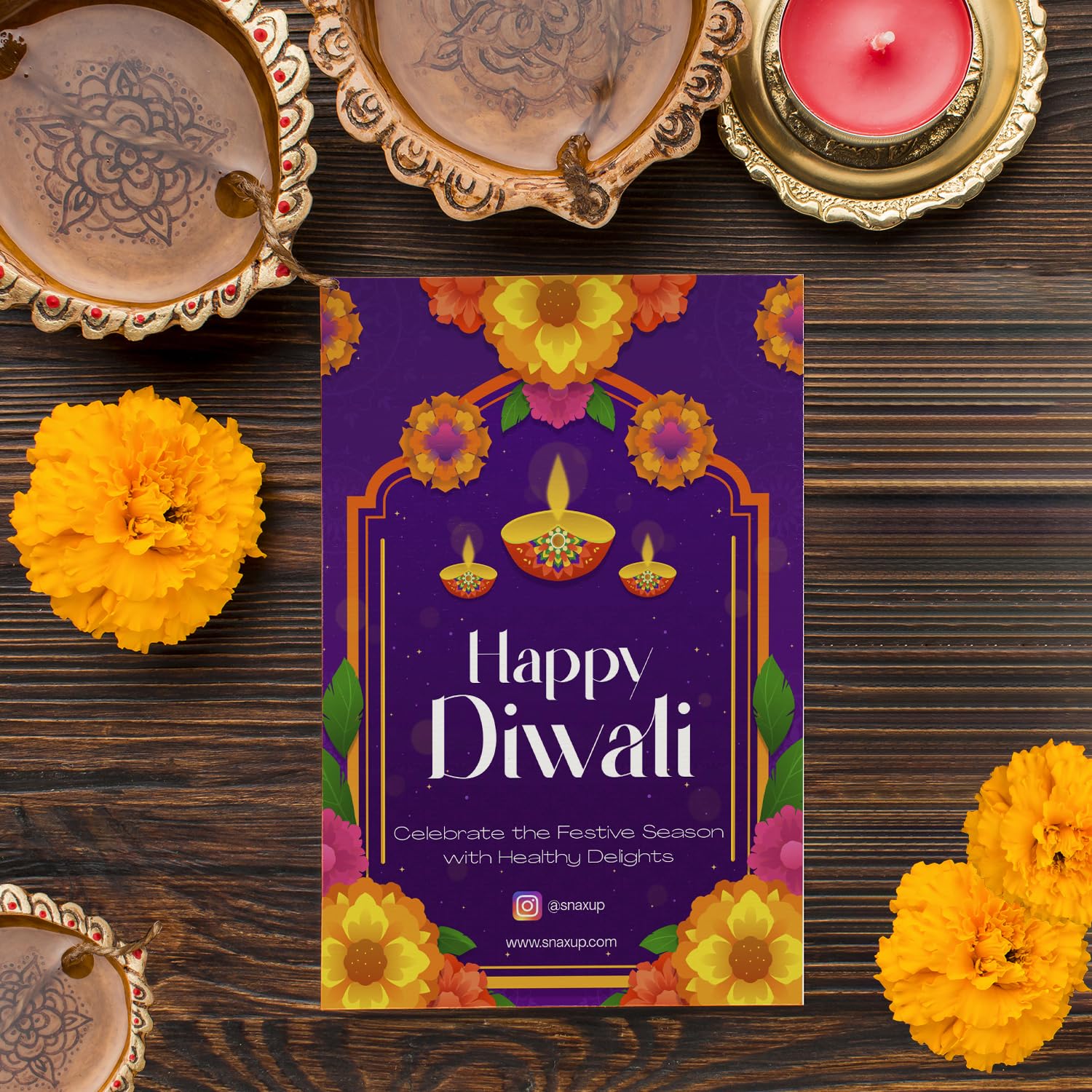 Nuts & Candle Diwali Gift Hamper Box - Image 5