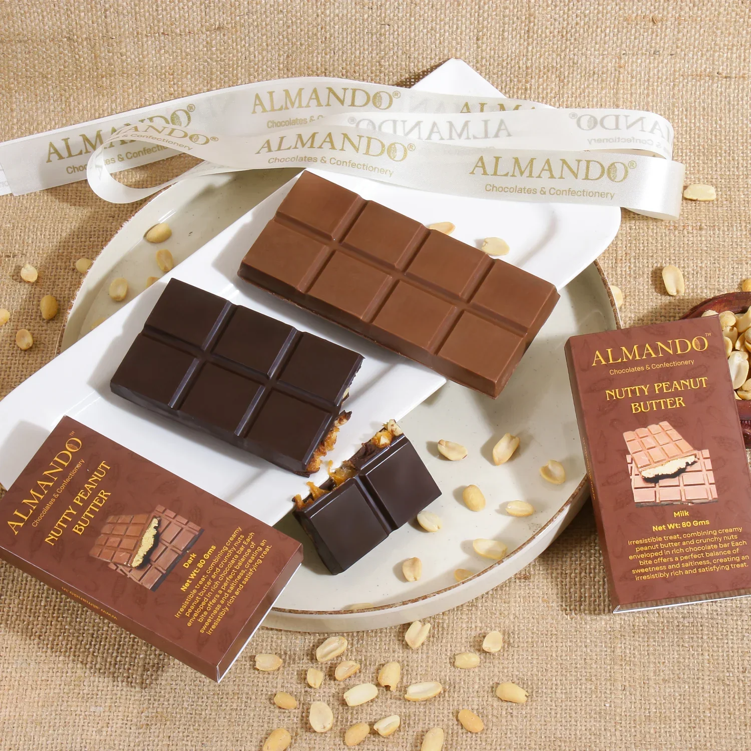 Nutty Peanut Praline Chocolate Bar - Image 6