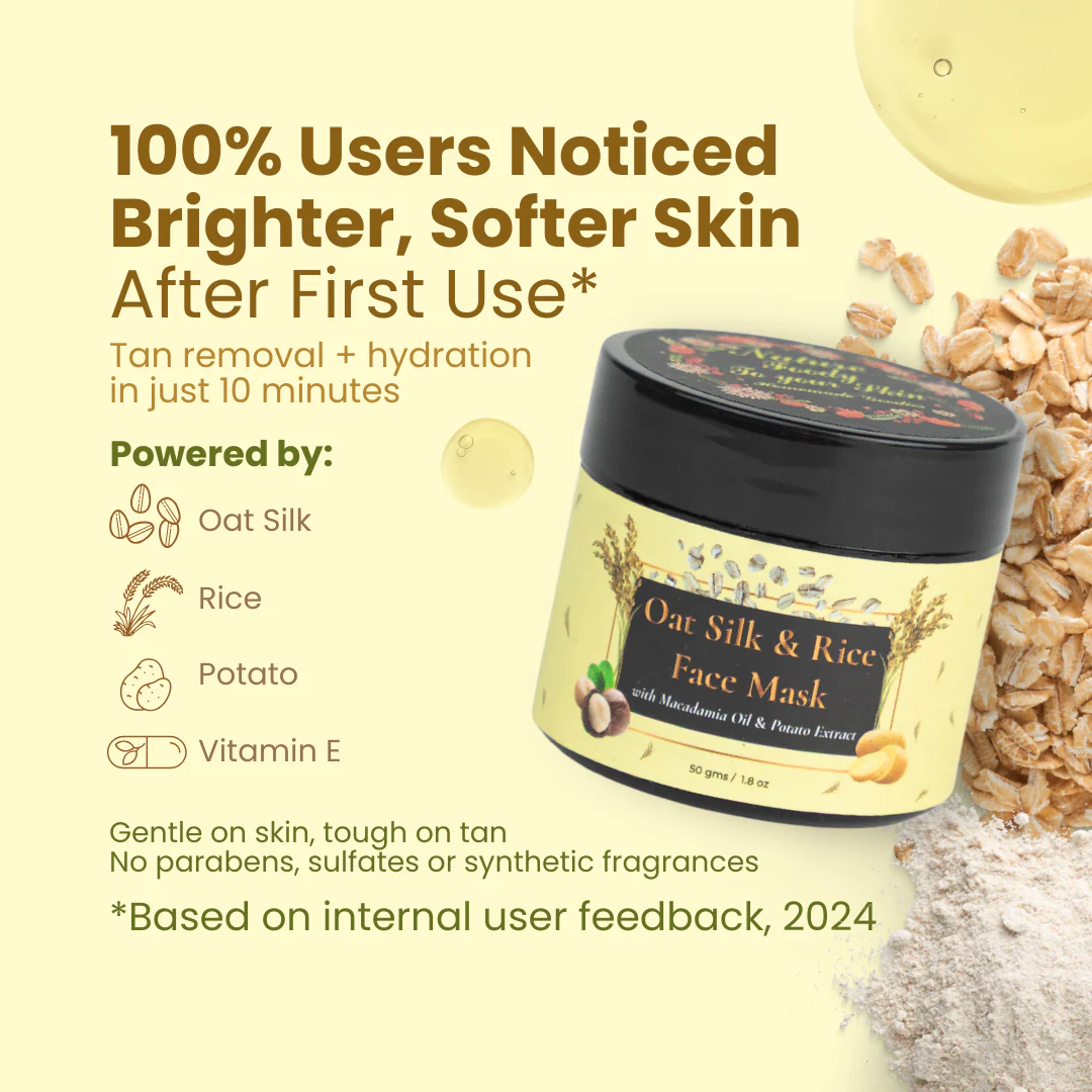 Oat Silk & Rice Face Mask - Image 2