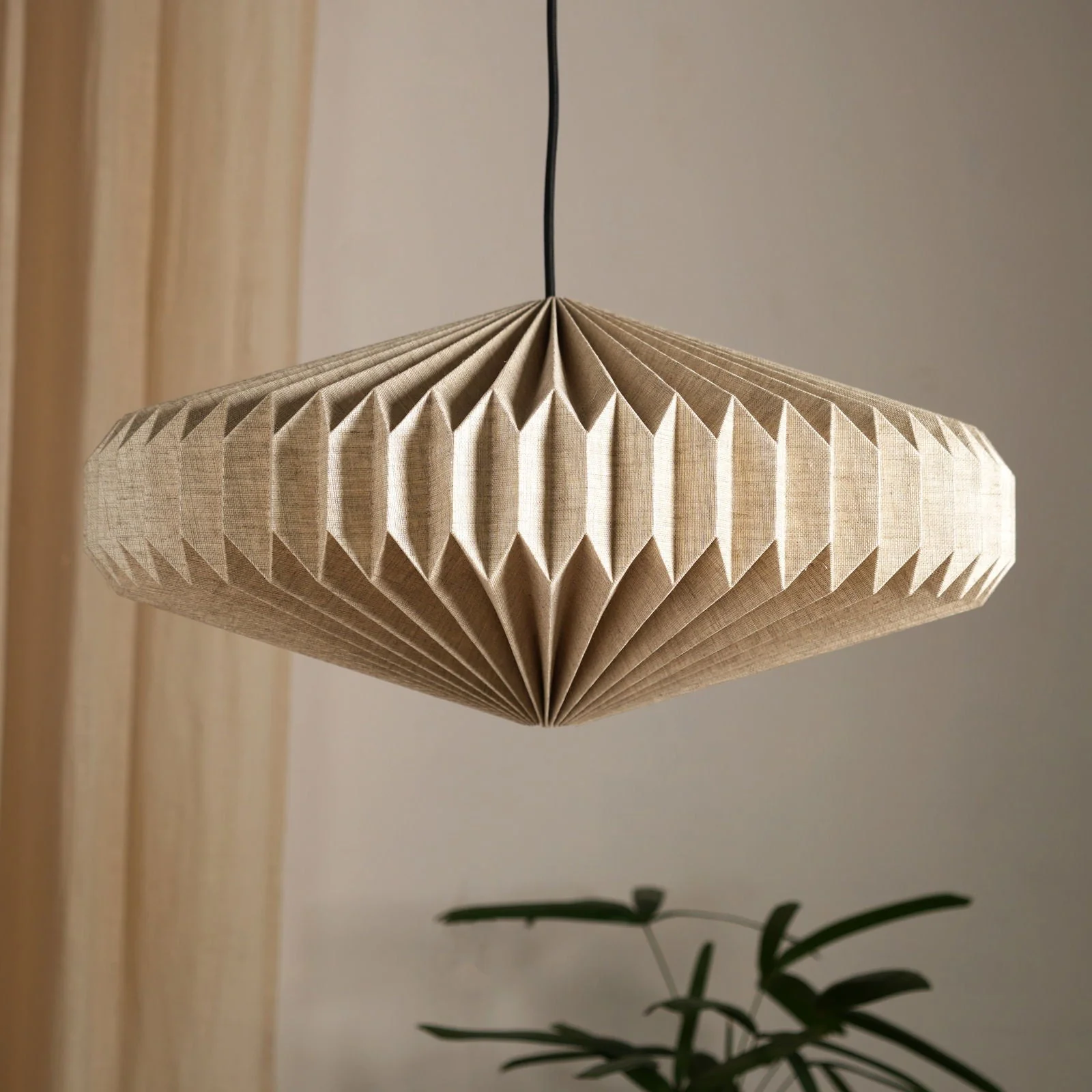 Oblong 2 - Linen Pendant Lamp - Image 5