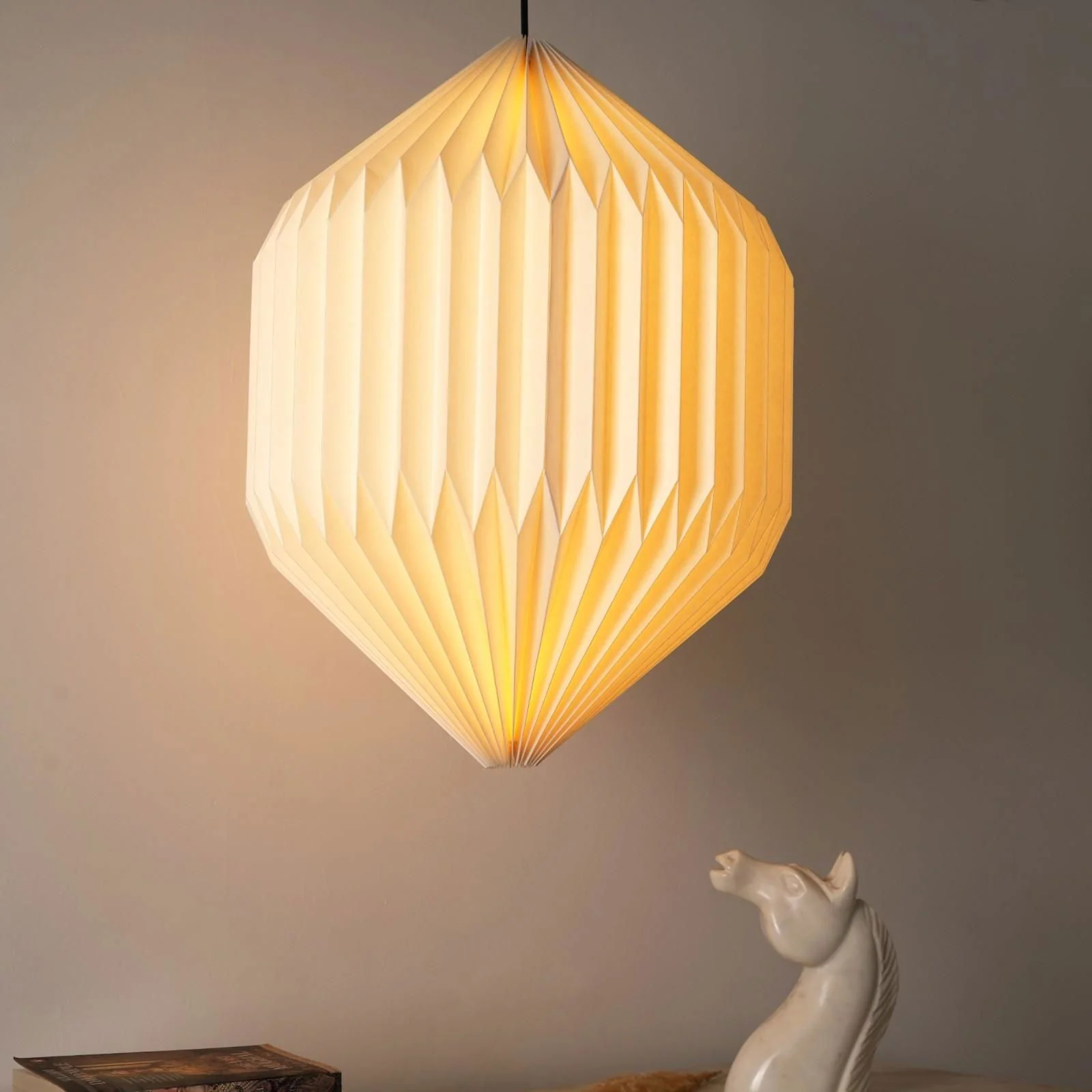 Oblong Origami Pendant Lamp - Image 4