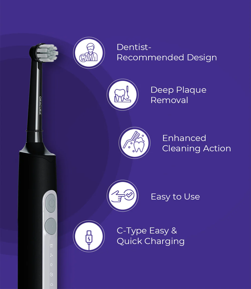 OC150 BeginCare Water Flosser + OB200 Oscillating Rechargeable Electric Toothbrush + Natural toothpaste Combo - Image 8