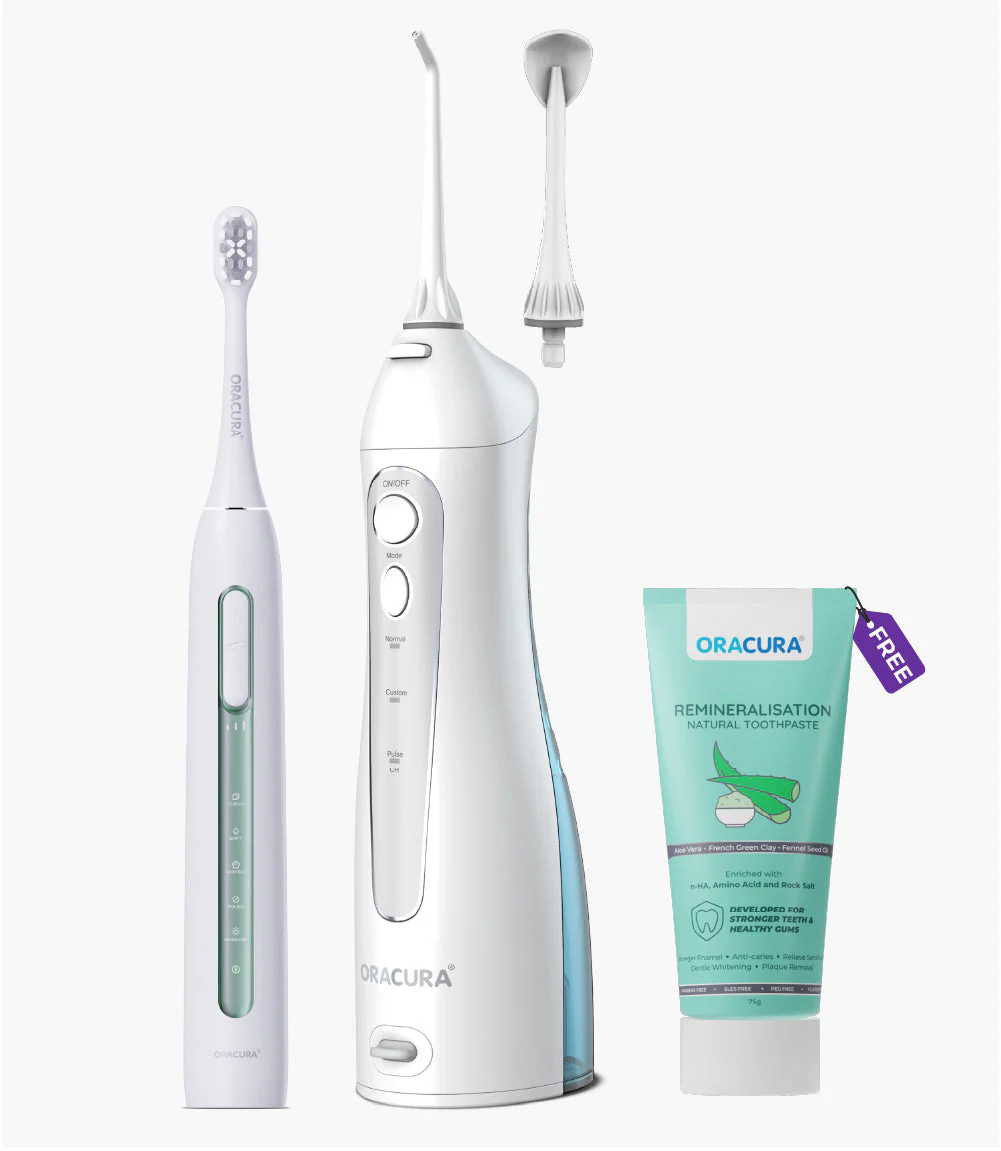 OC150 Smart Water Flosser®, SB300 Sonic Smart® Electric Rechargeable Toothbrush & Natural Toothpaste -Sonic Combo - Image 2