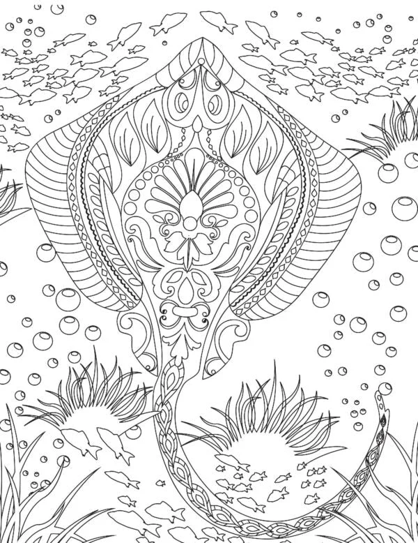 Ocean- Colouring Book for Adults - Image 3
