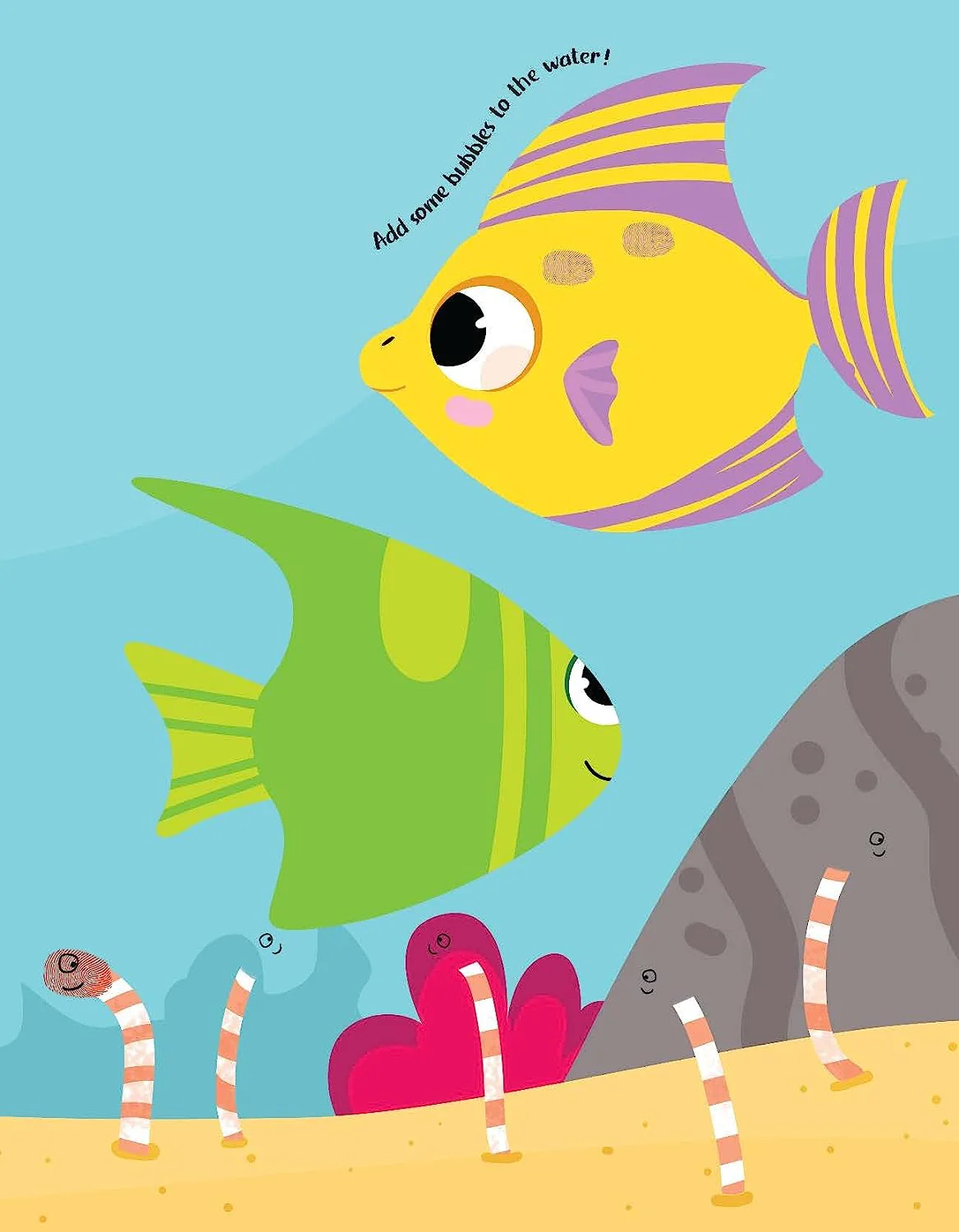Ocean Fingerprint Art Activity Book for Children Age 4 - 9 years with Thumbprint Gadget | Colouring Book for Kids - Image 5