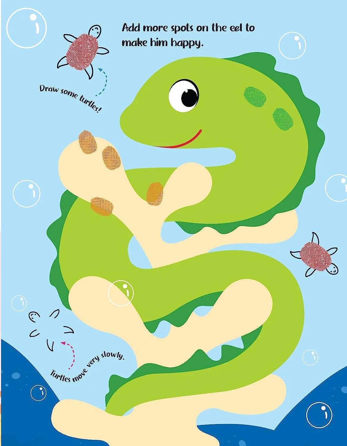Ocean Fingerprint Art Activity Book for Children Age 4 - 9 years with Thumbprint Gadget | Colouring Book for Kids - Image 7