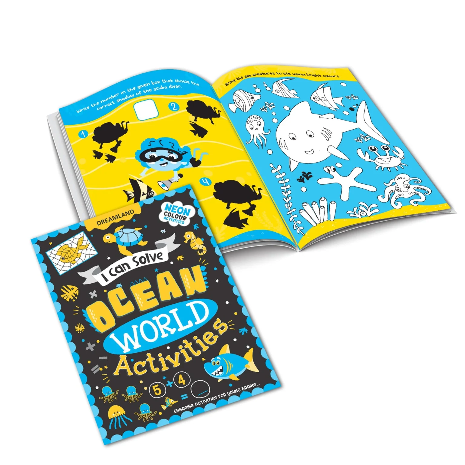 Ocean World Activities – I Can Solve Activity Book for Kids Age 4- 8 Years | With Colouring Pages, Mazes, Dot-to-Dots - Image 4
