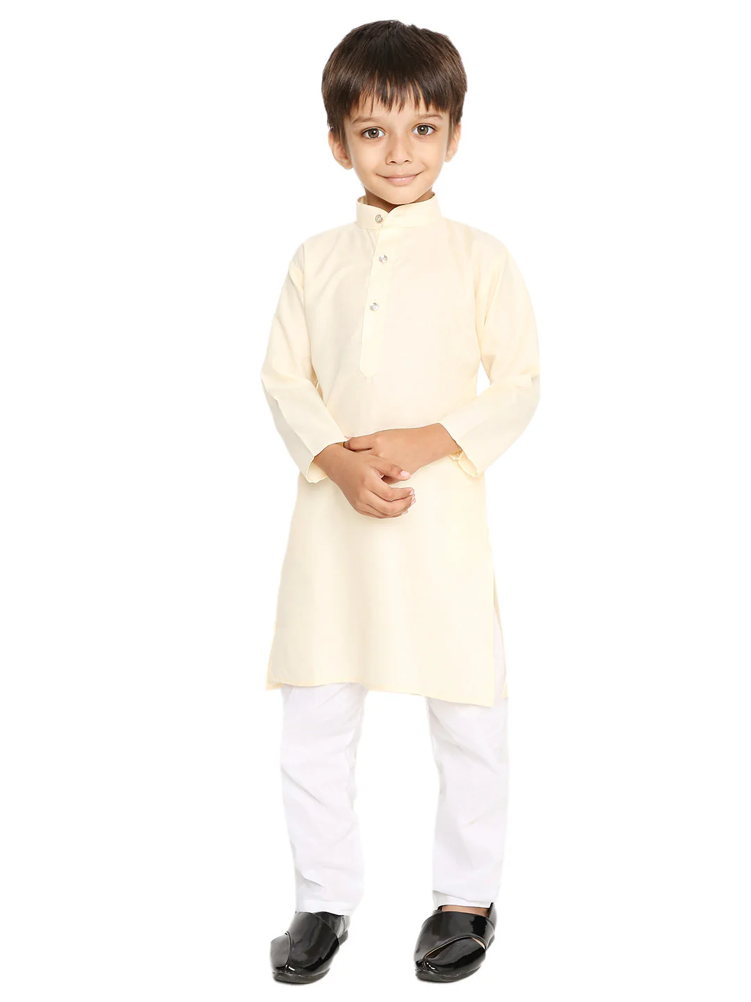 Off-White Cotton Blend Kurta