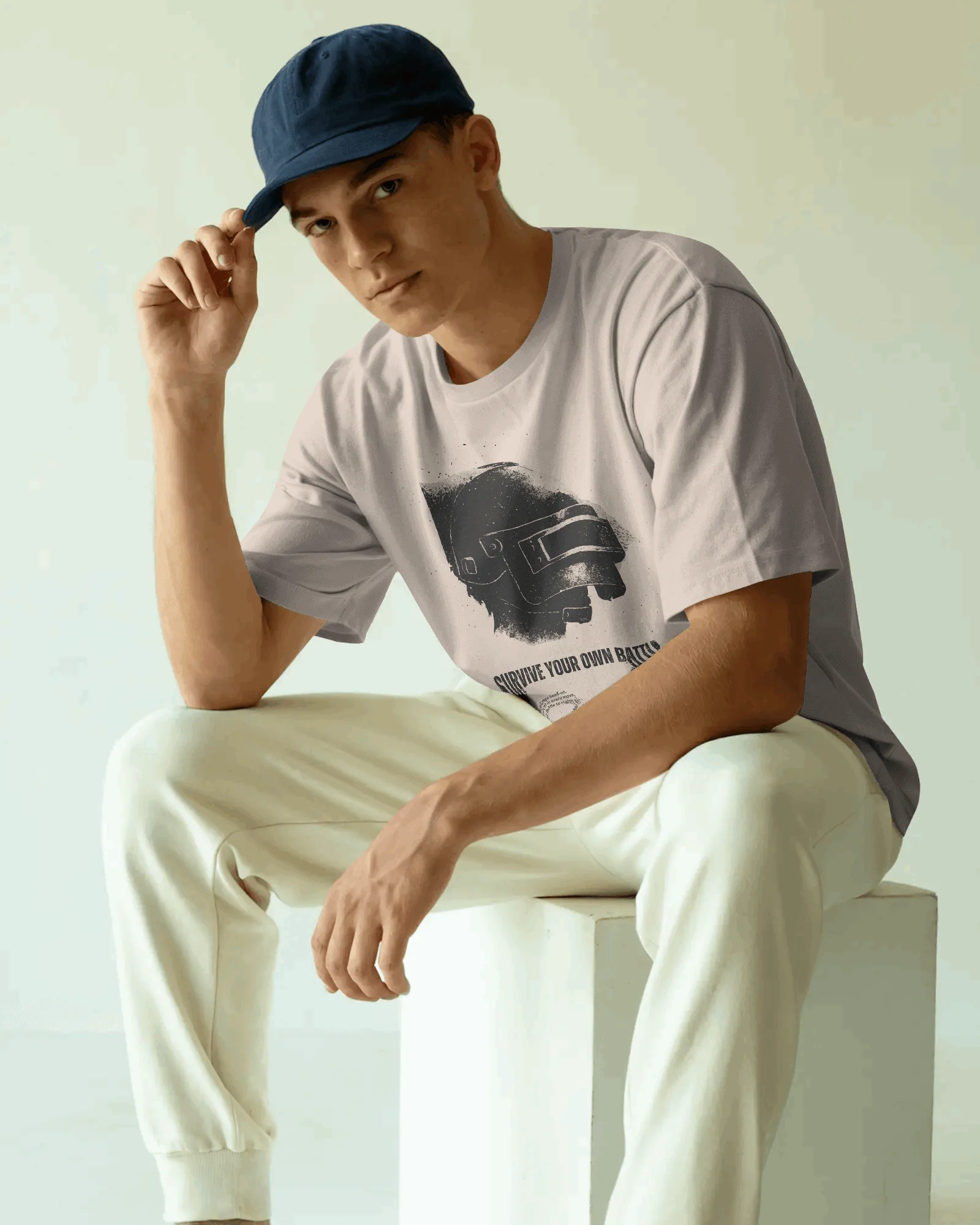 Off White Graphic printed Oversized Tshirt - Image 3
