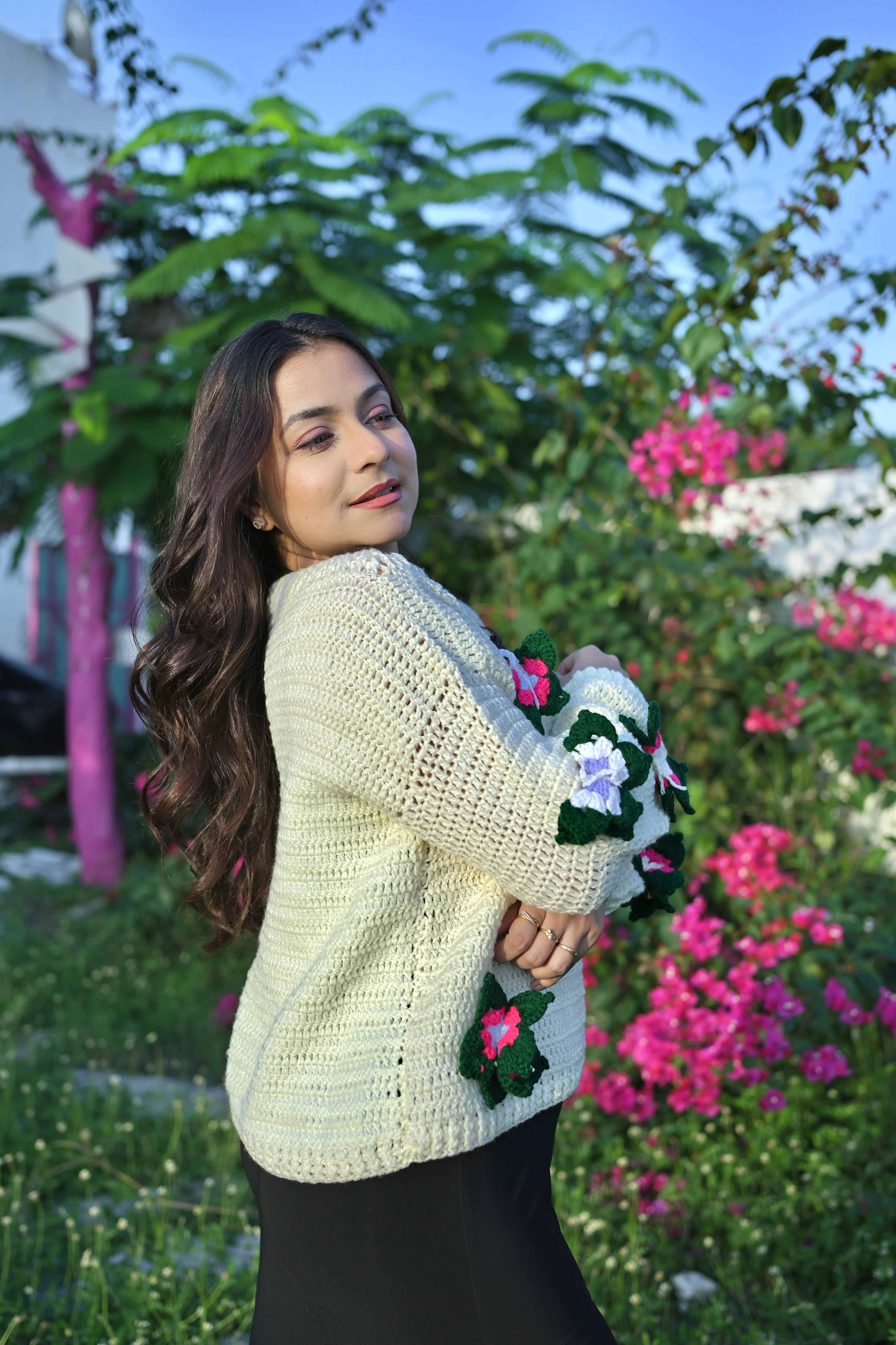 Olive Butterfly Cardigan - Image 3