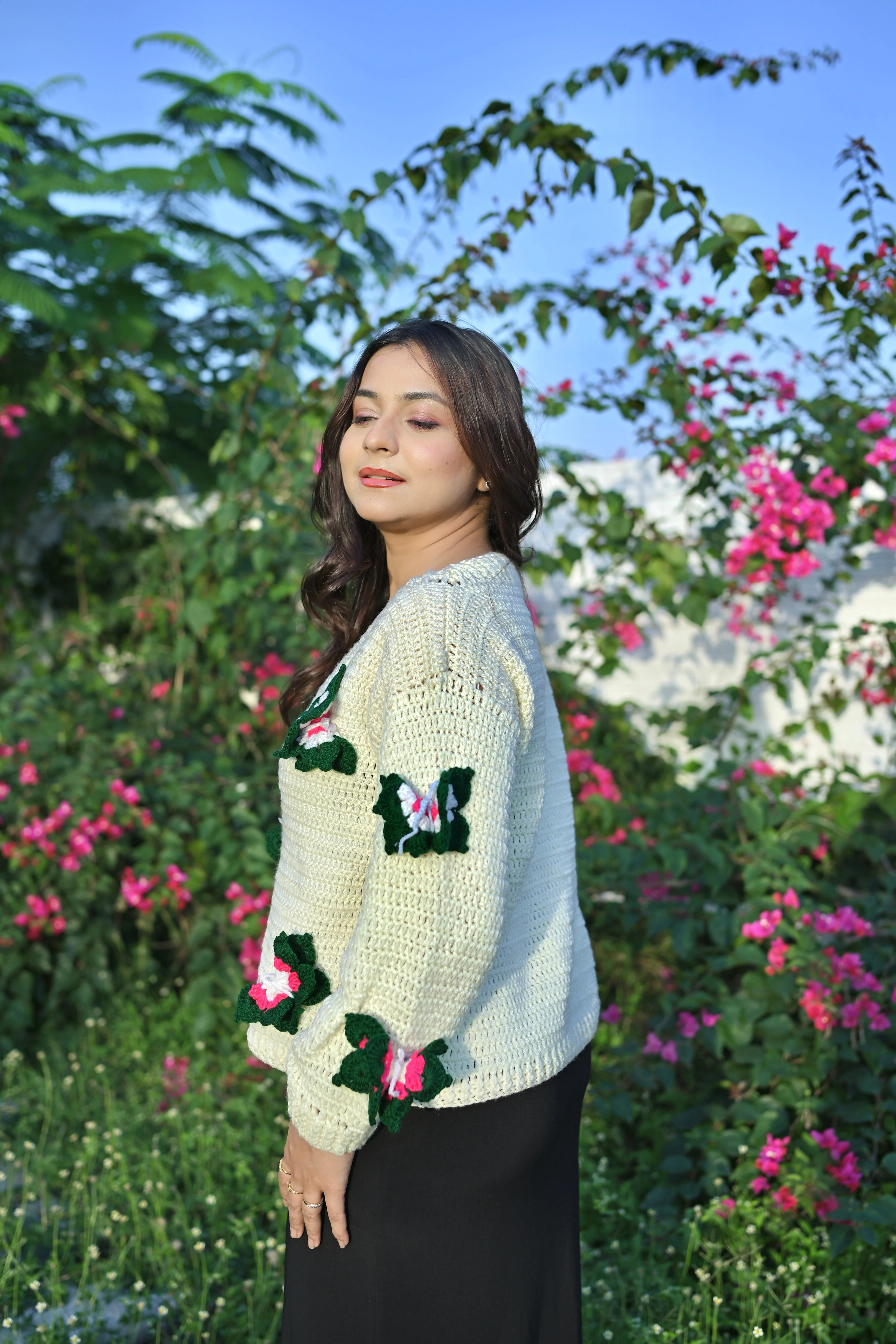 Olive Butterfly Cardigan - Image 4