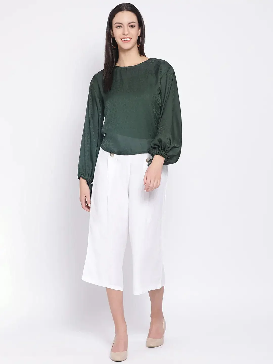 Olive Plush Women’S Top - Image 2
