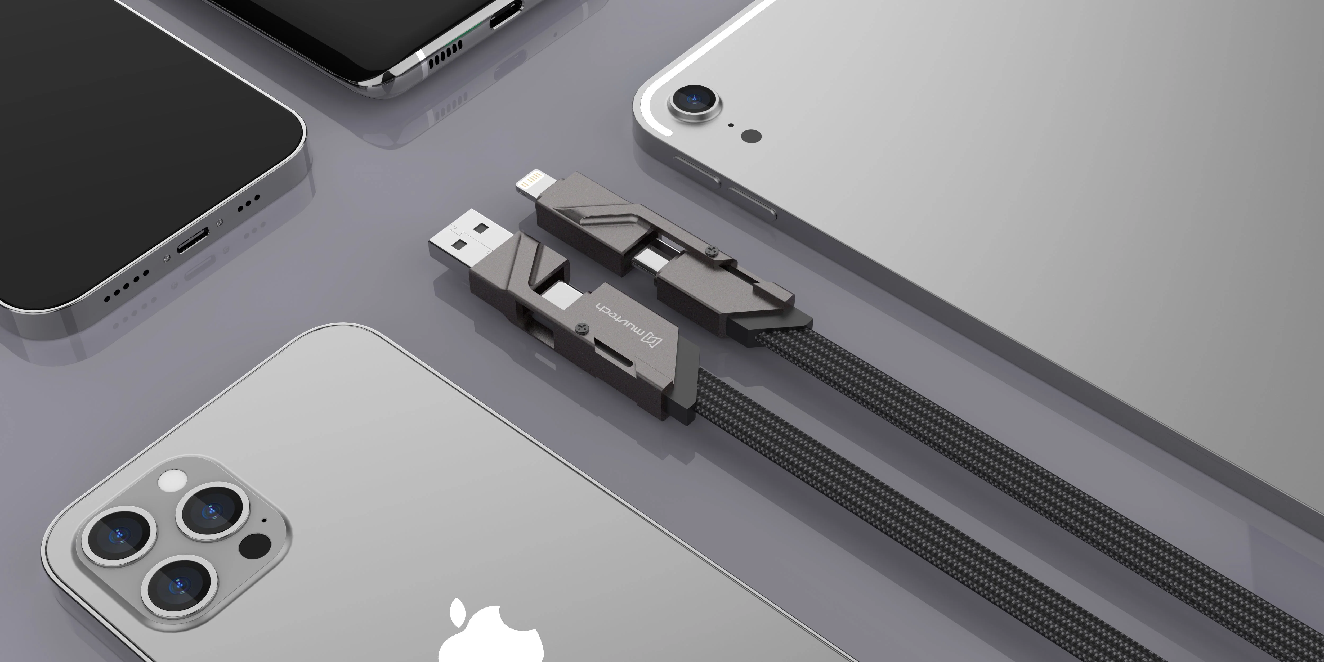 Omni 100W 4-in-1 Type-C PD Fast Charging Cable | Durable, Efficient, and Multi-Device Compatible - Image 2