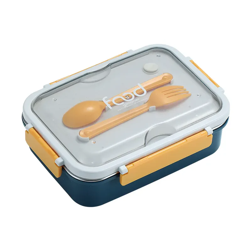 On the Go with Our 3-Compartment Bento Lunch Box with Breathable Button Design - Image 11