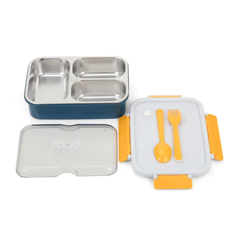 On the Go with Our 3-Compartment Bento Lunch Box with Breathable Button Design - Image 15