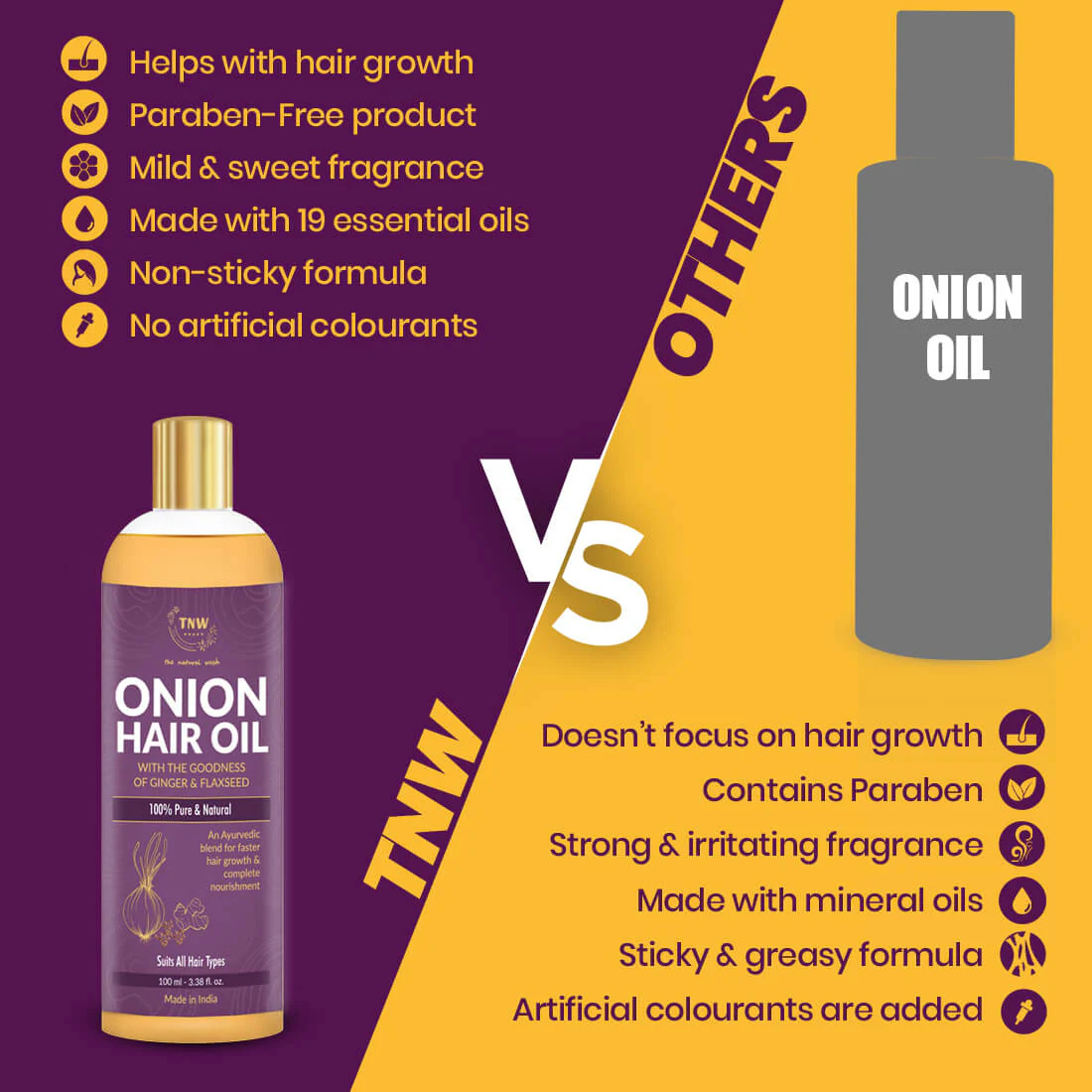 Onion Hair Oil No Mineral Oil & Silicones. - Image 5