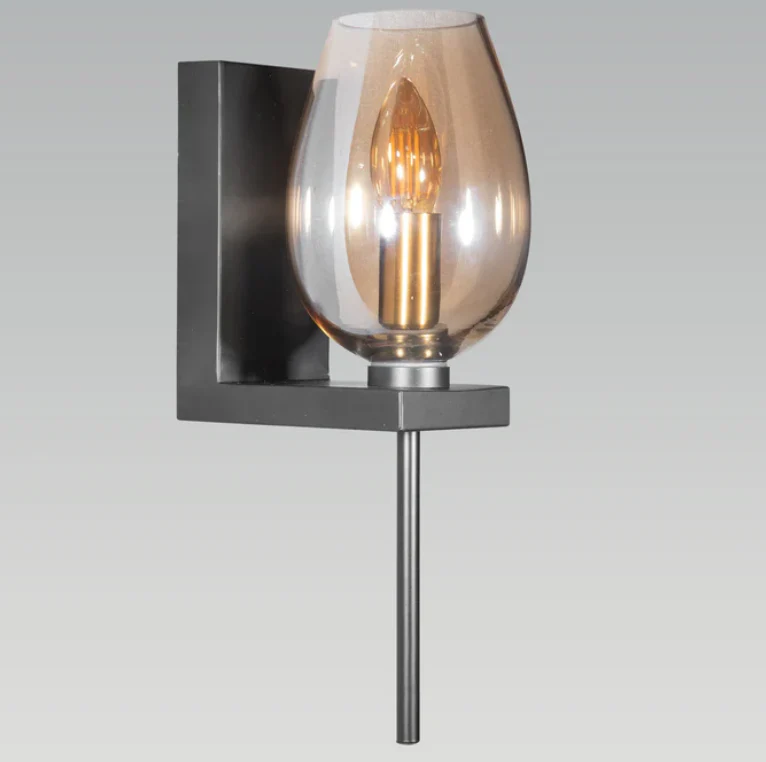 Opera Amber Glass Wall Light - Image 3