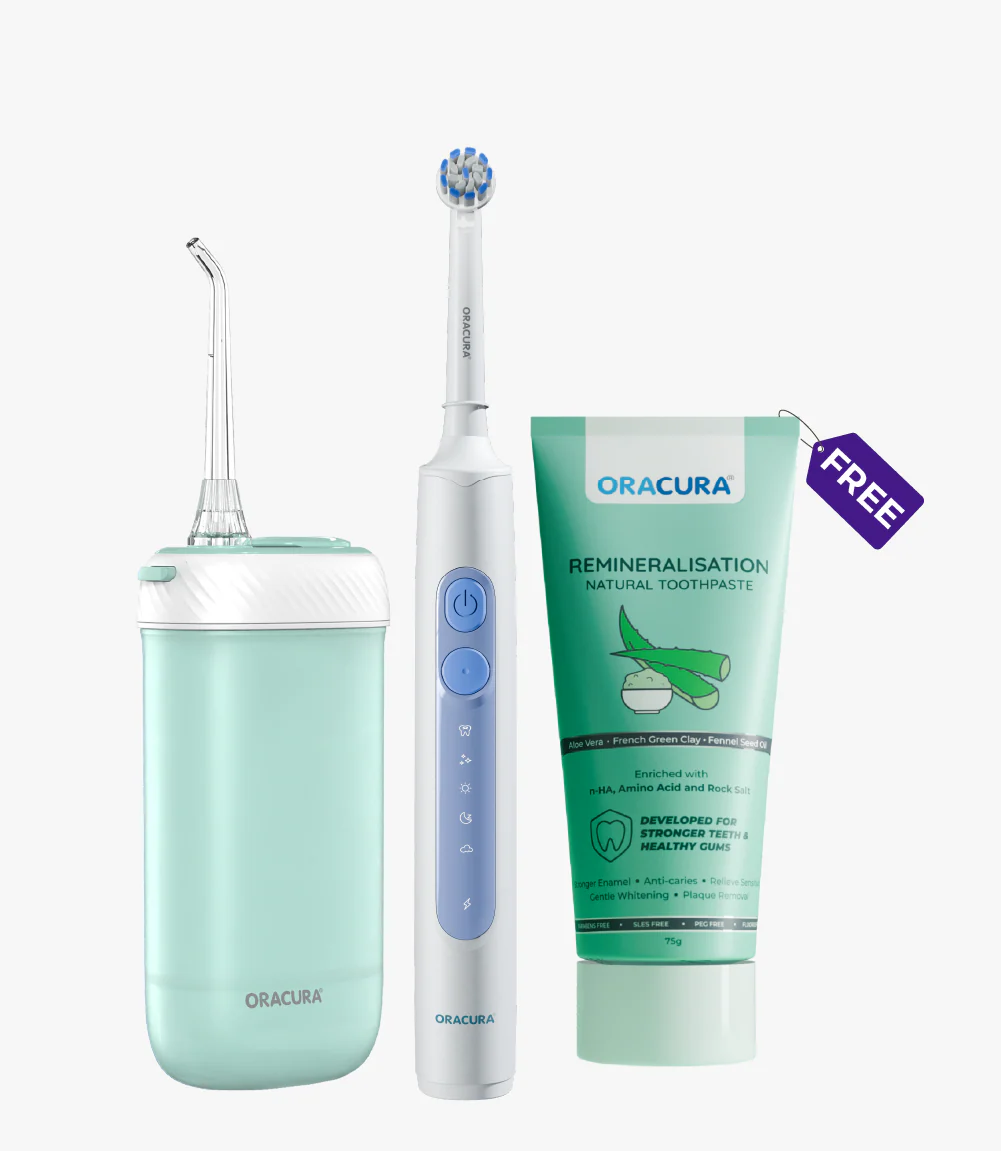 ORACURA® OC180 Smart Water Flosser + OB200 Oscillating Rechargeable Electric Toothbrush Combo - Image 14