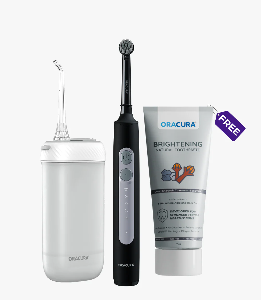 ORACURA® OC180 Smart Water Flosser + OB200 Oscillating Rechargeable Electric Toothbrush Combo - Image 16