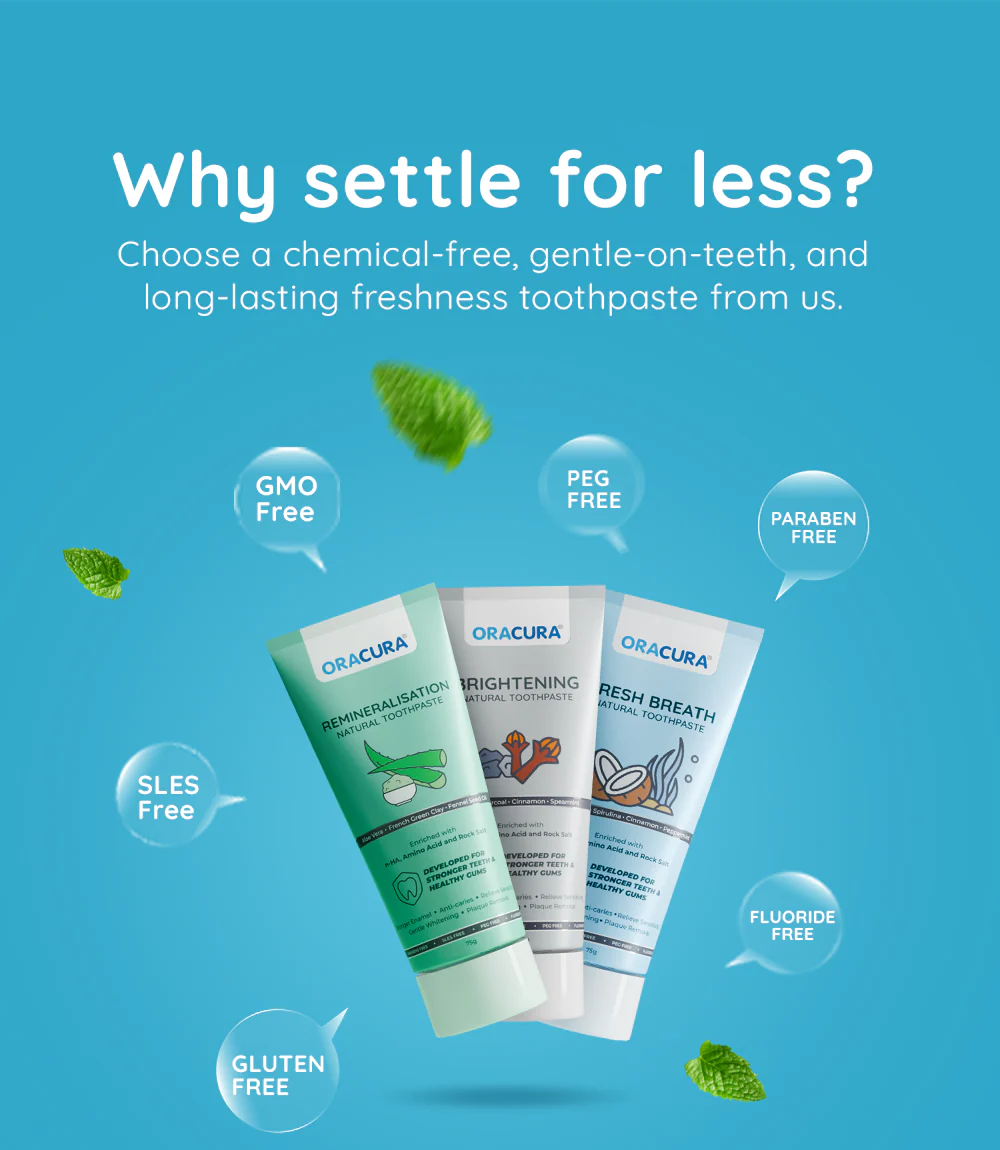 ORACURA Natural Toothpaste (Pack of 3) - Image 2