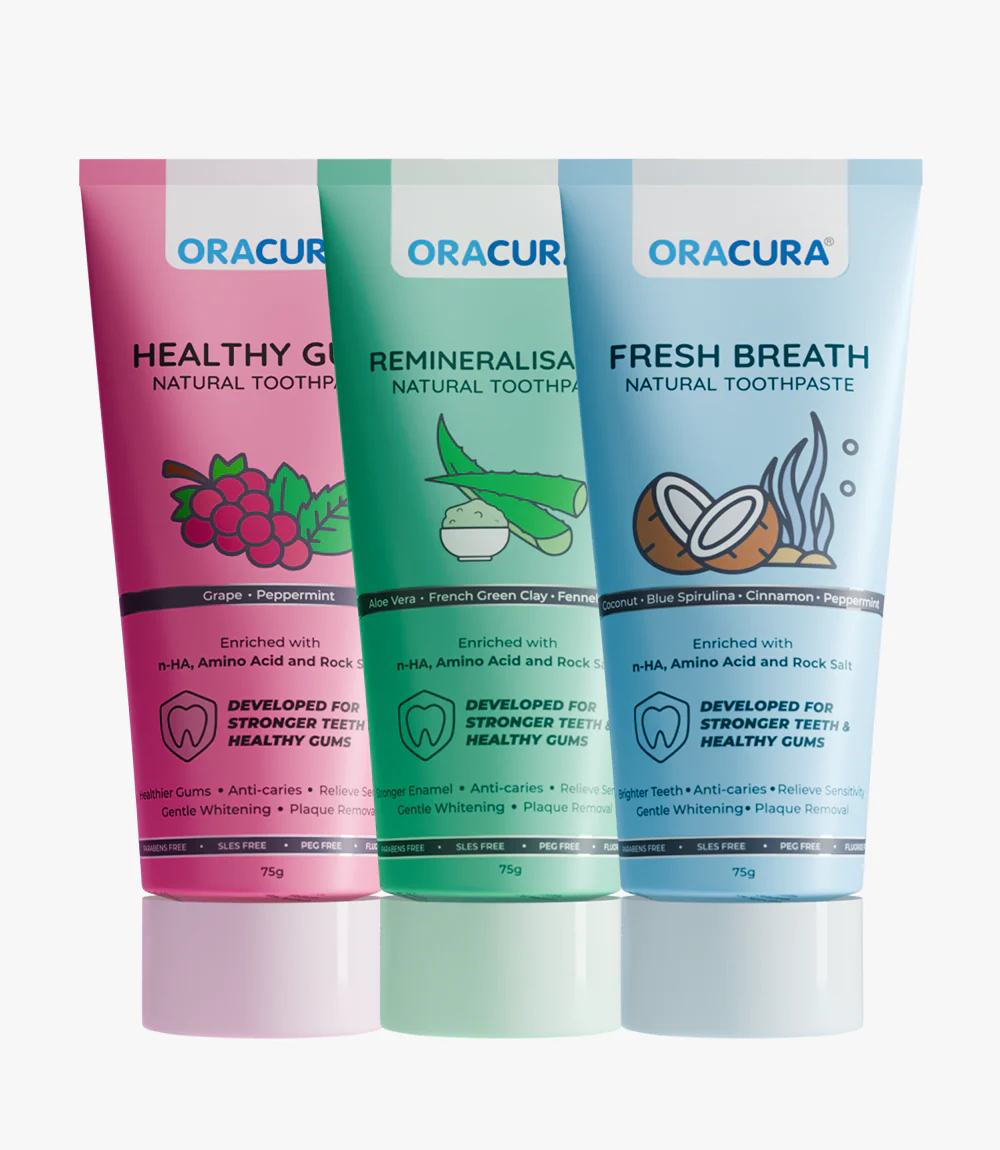 ORACURA Natural Toothpaste (Pack of 3) - Image 7