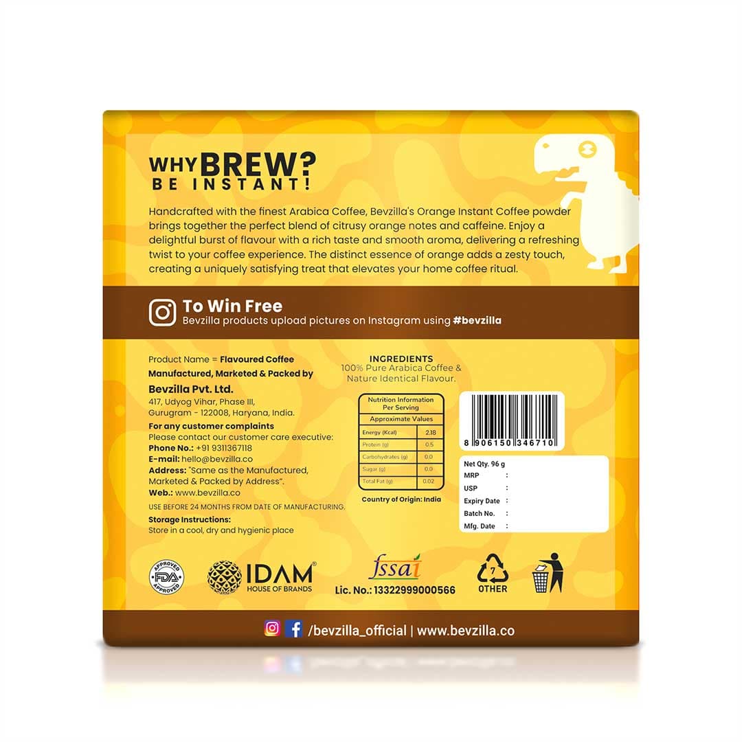 Orange Coffee Powder sachets - Image 6