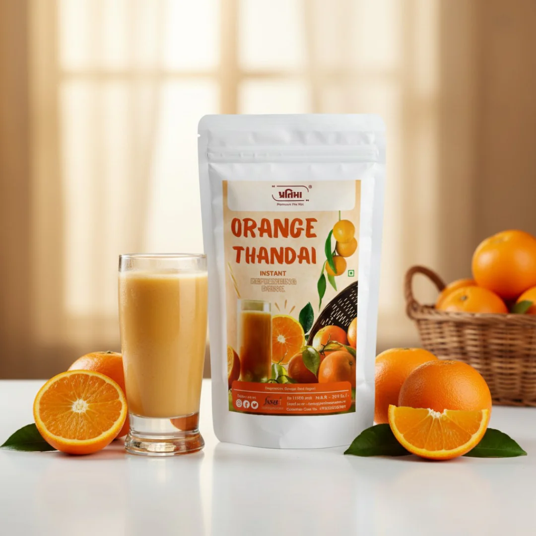 Orange Thandai – Tangy Citrus Drink Mix (150gm) - Image 2