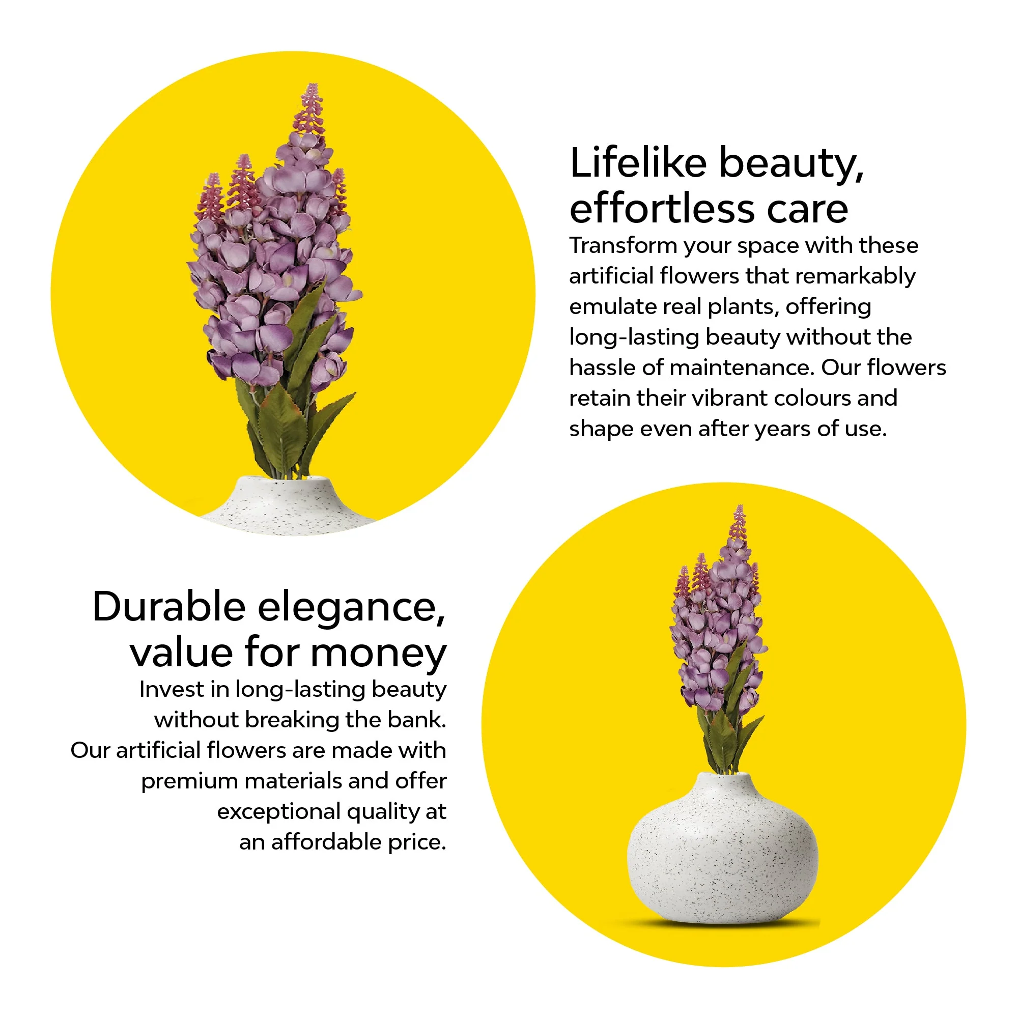 Orchid Bloom Artificial Flowers - Image 15