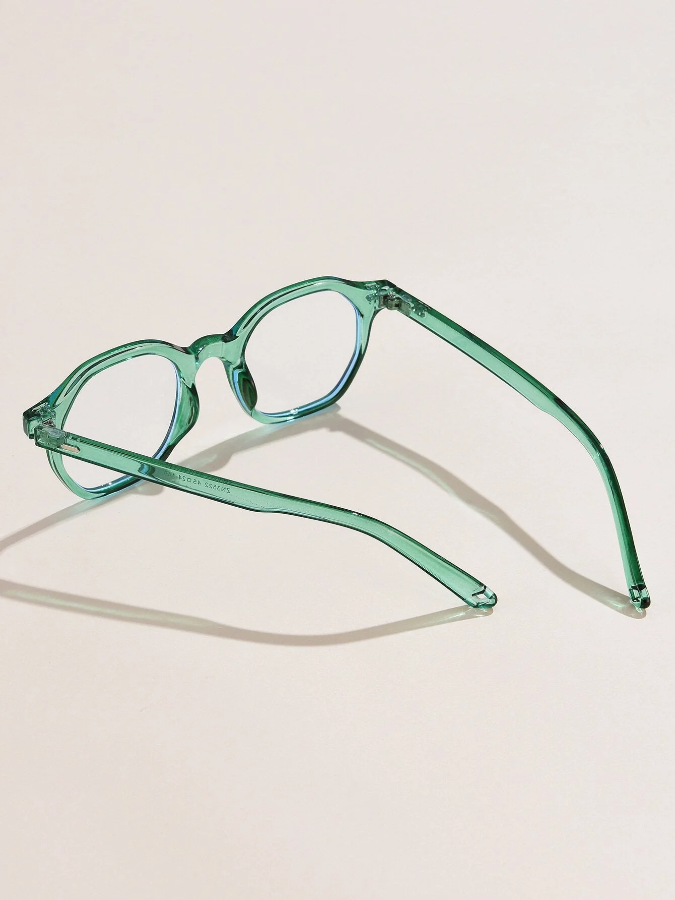 Orchid Green Clear Round Sunglasses - Image 2