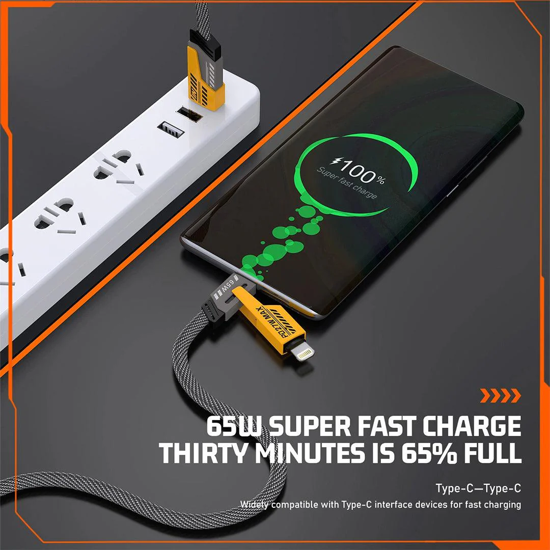 Order 4In1 6 Amp Cable | 65W Fast Charging and Data Transfer - Image 7