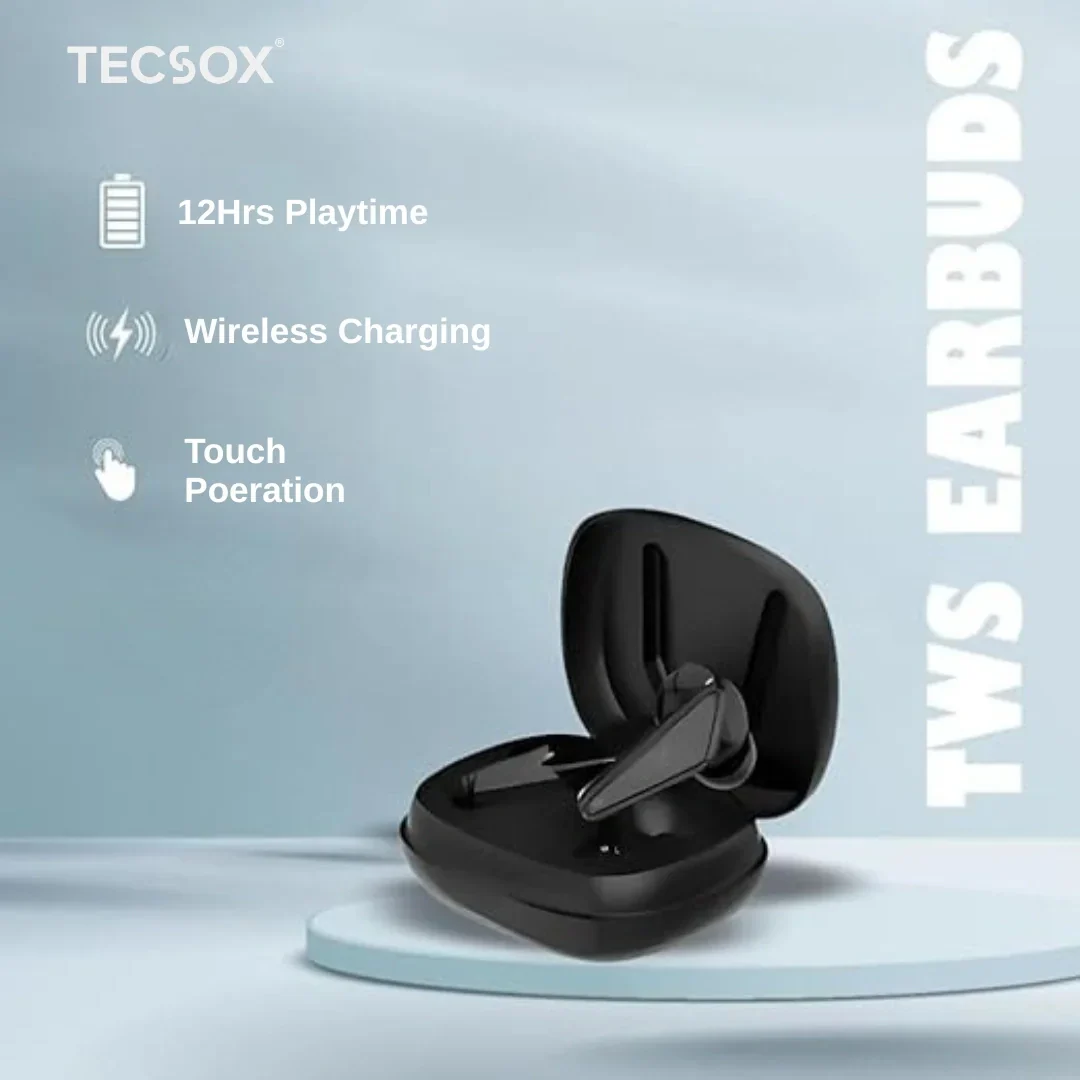 TecSox Pulse Bluetooth Earbuds (20 Hour Battery Life) - Image 7