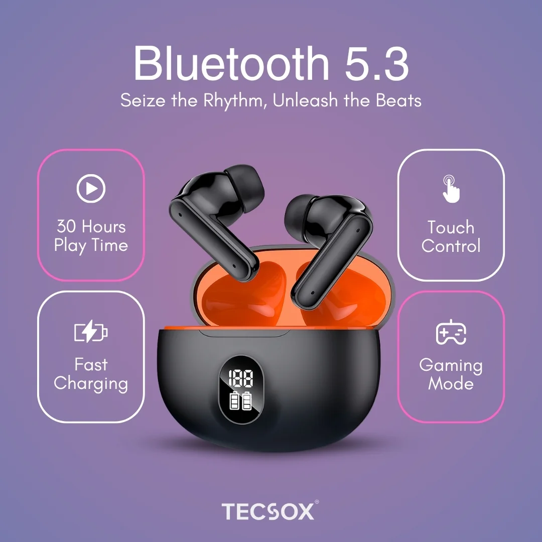 Order TecSox Pulse411 Bluetooth Earbuds | Deep Bass - Image 5